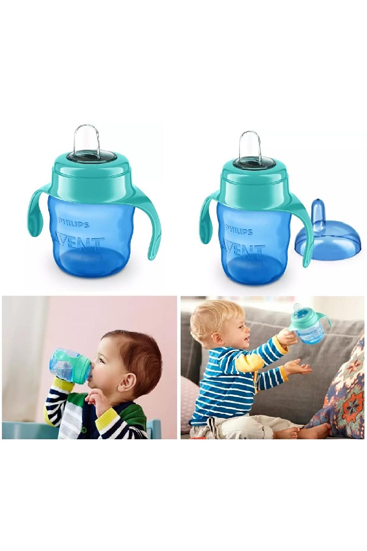 Philips Avent Eğitici Damlatmaz Polipropilen 200 Ml (7 Oz) Erkek 6 Ay+ Bardak (my Easy Sip Cup)