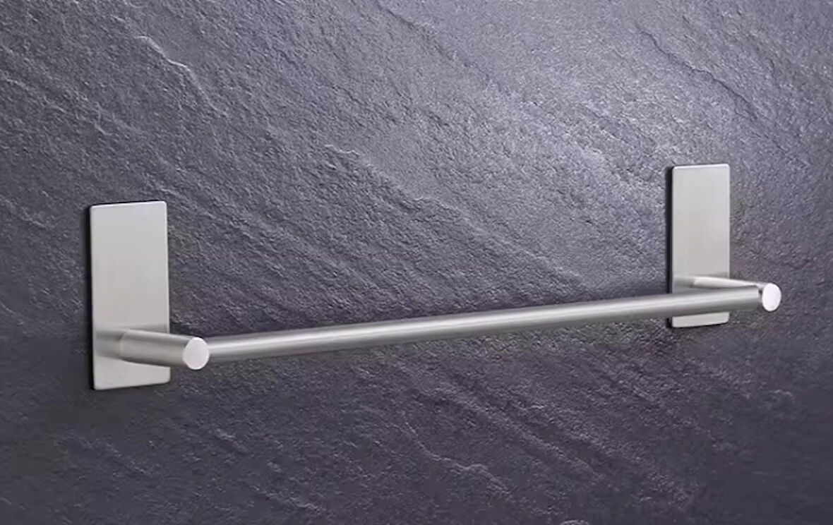 HAVLULUK DİK ROZETLİ 32CM YAPIŞKANLI PASLANMAZ ÇELİK KROM RENGİ