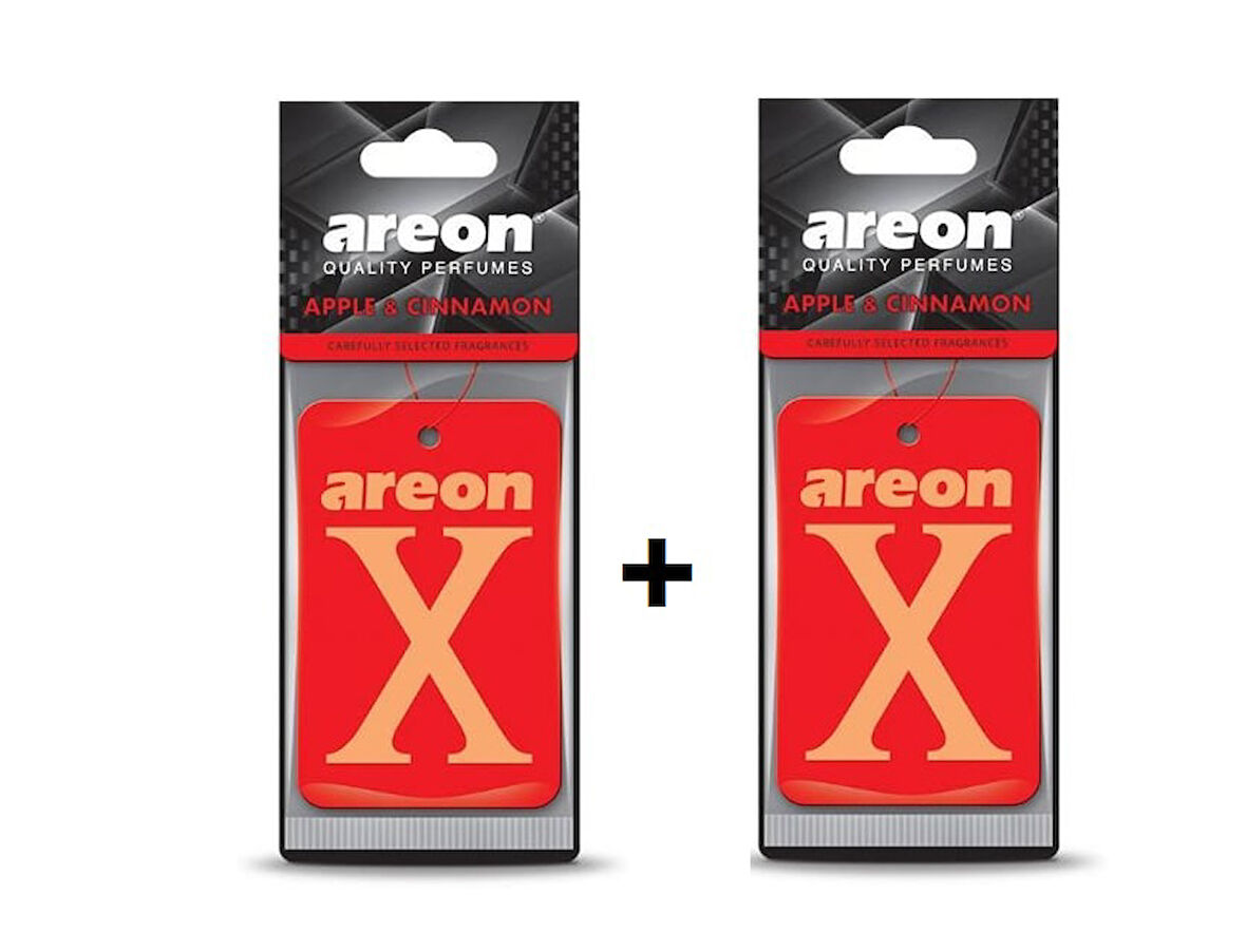 Areon X Serisi Apple Cinnamon Black Oto Araç Kokusu (2li )