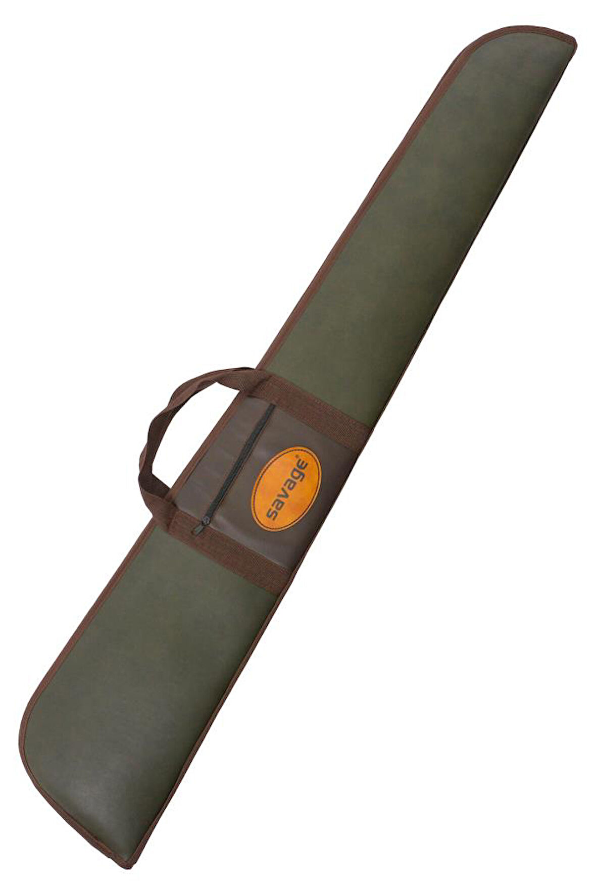 Lüks Tüfek Kılıfı - Savage - Cepli - Haki Deri - 66 Namlu