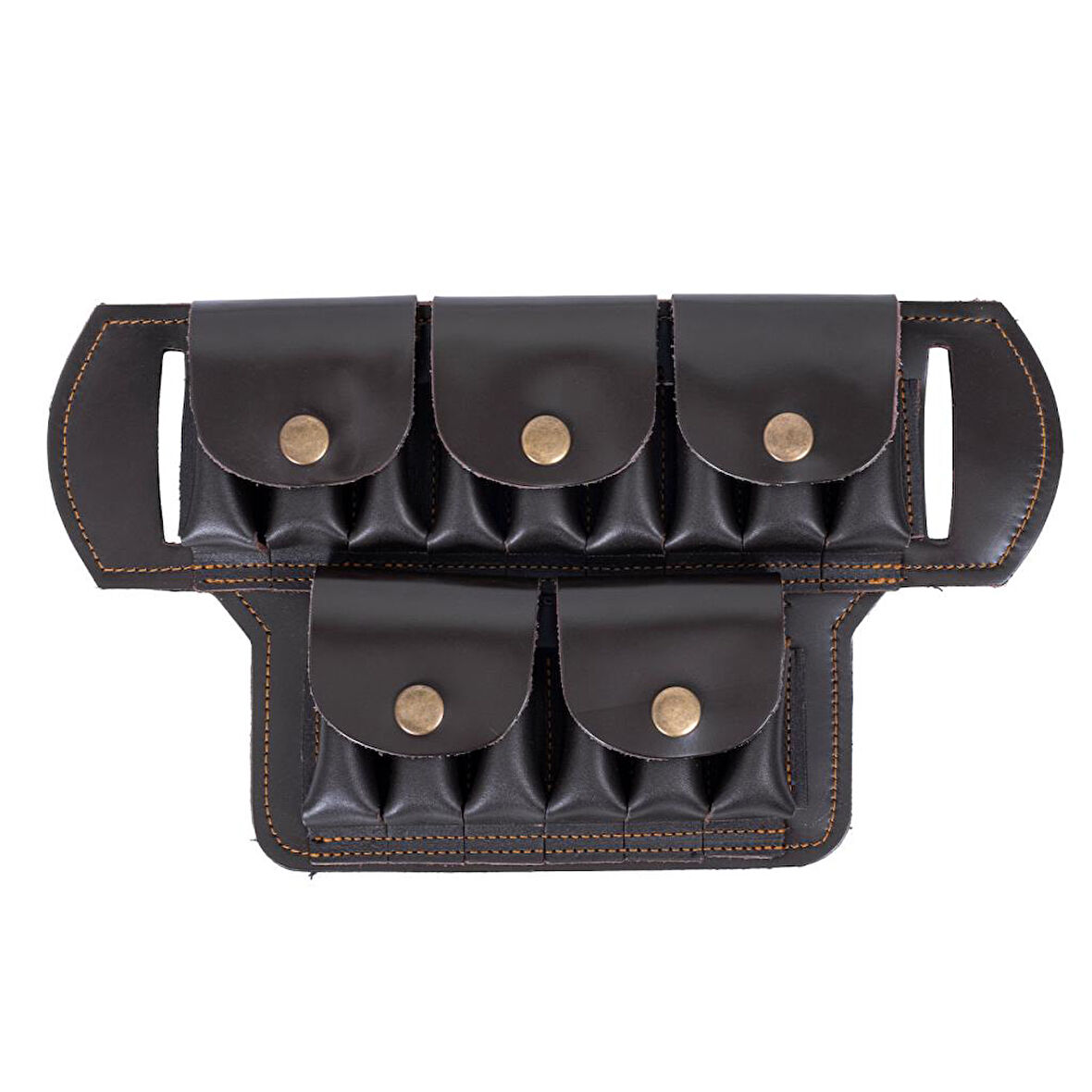 Deri Bel Fişekliği - Savage - Kahve - 15'li