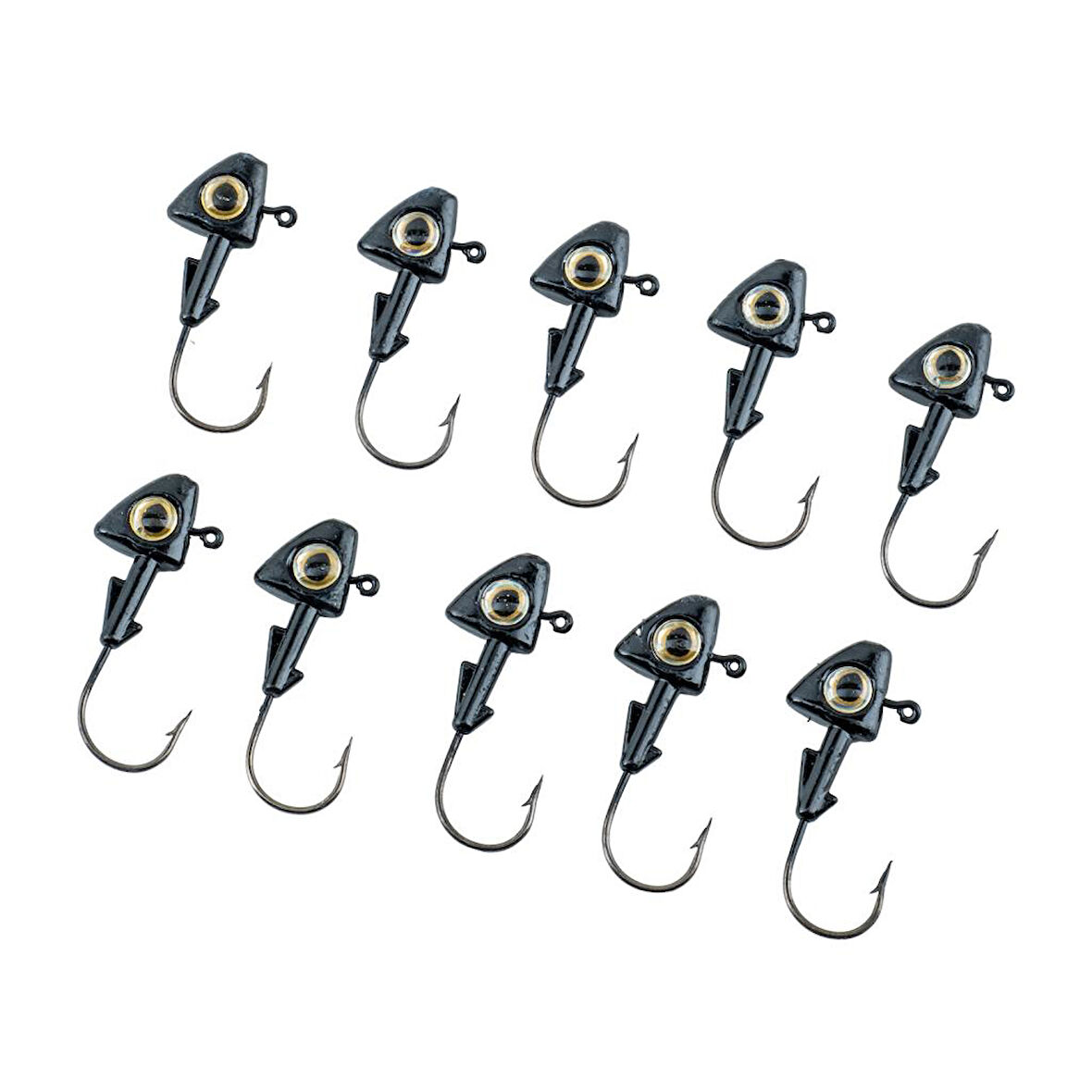 Jighead - Zoka - Kurşunlu Olta İğnesi - (XH-A 07) - Siyah - 6 Gr - 10 Adet