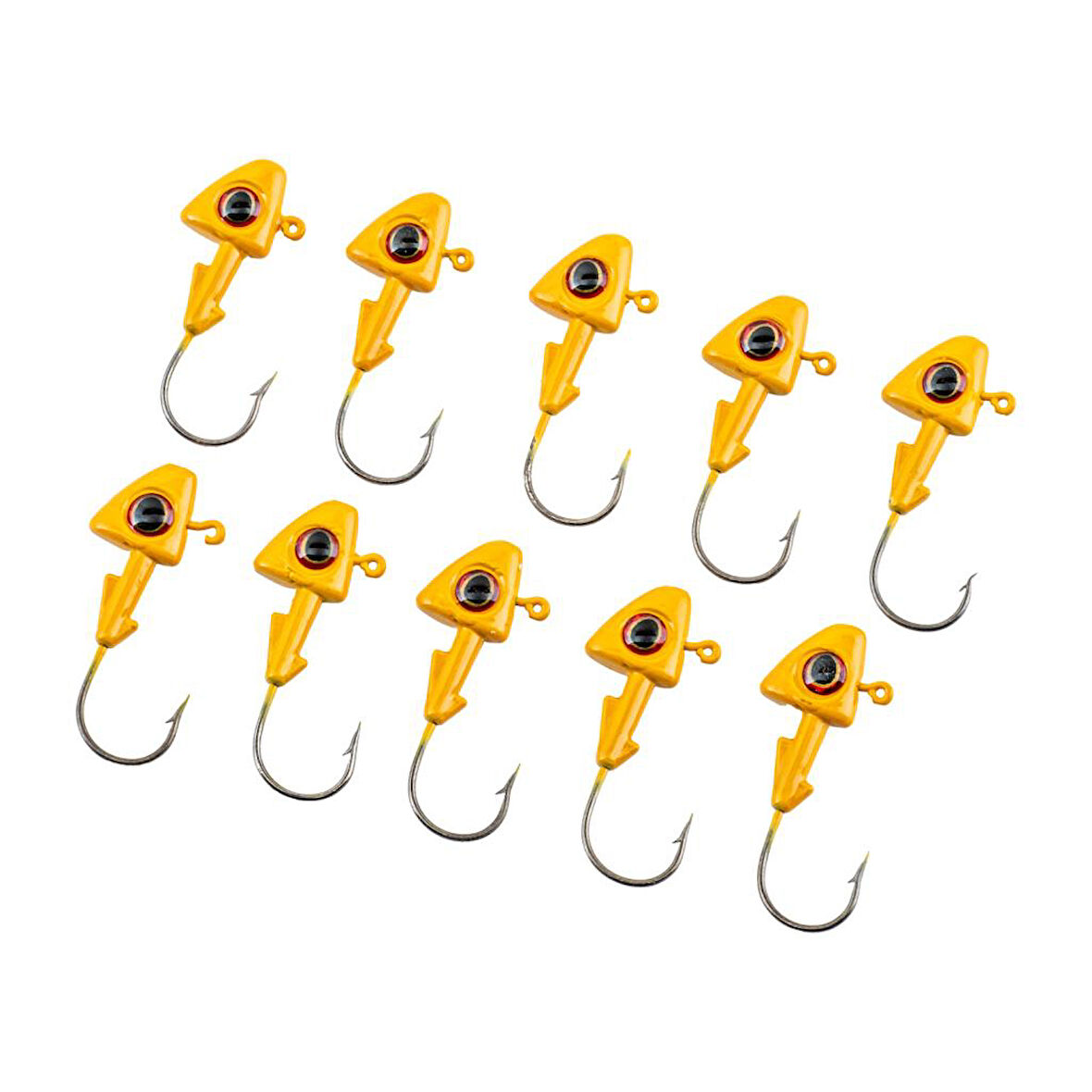 Jighead - Zoka - Kurşunlu Olta İğnesi - (XH-A 07) - Sarı - 10 Gr - 10 Adet