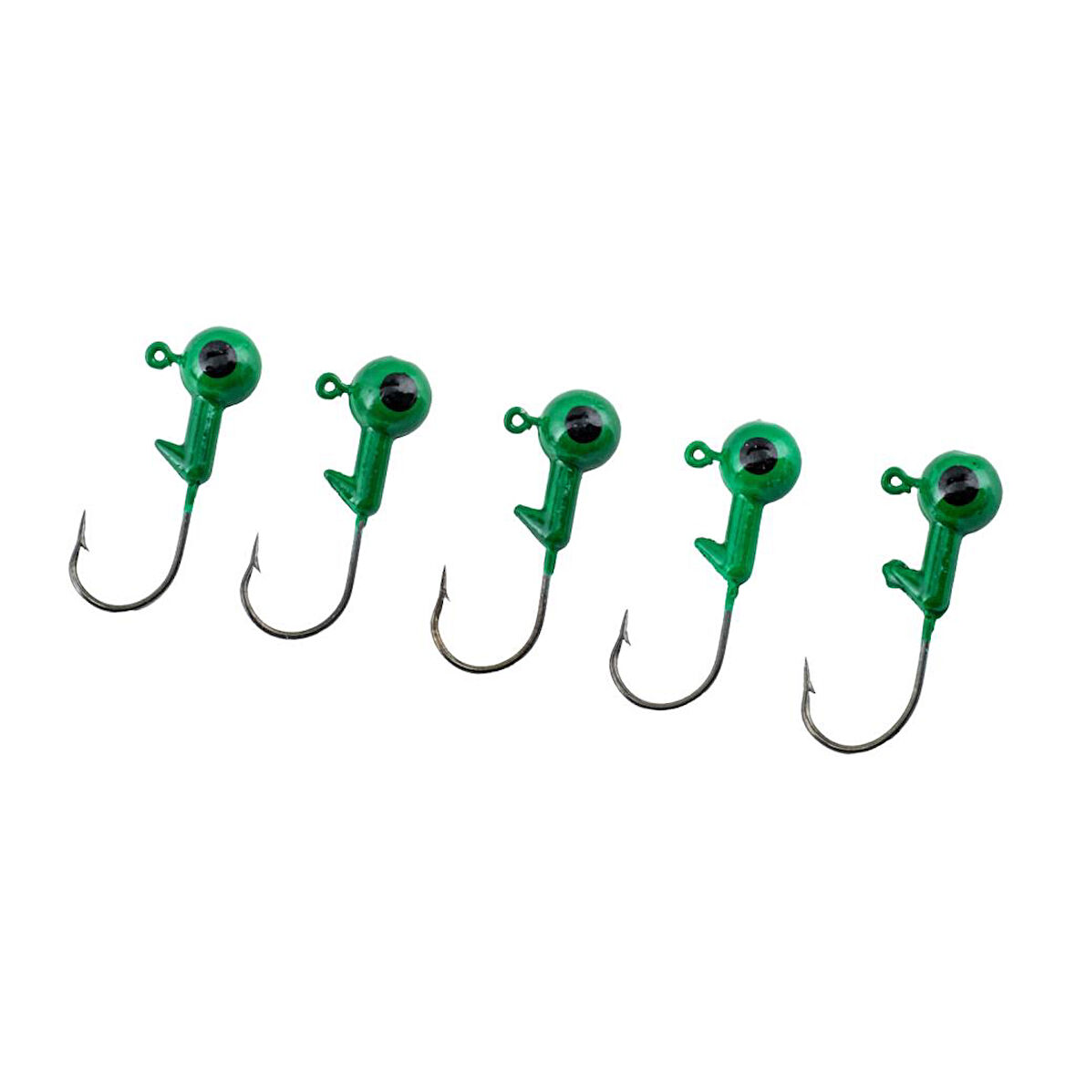 Jighead - Zoka - Kurşunlu Olta İğnesi - (XH-A 02) - Yeşil - 6 Gr - 5 Adet