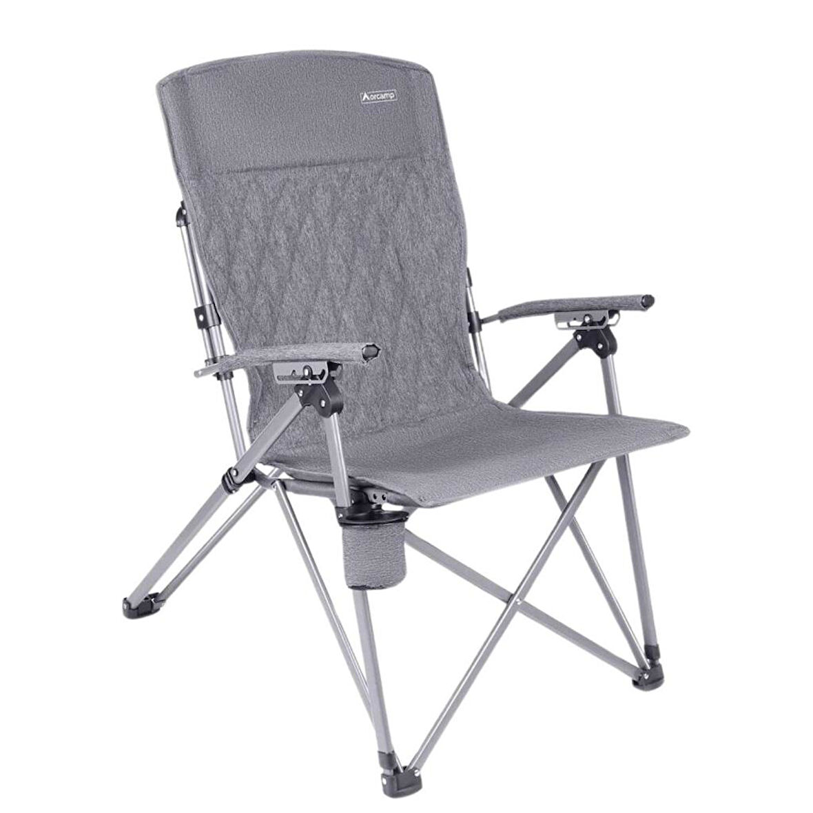 Katlanabilir Kamp Sandalyesi - Trono 3 - Orcamp - Kademeli - Gri