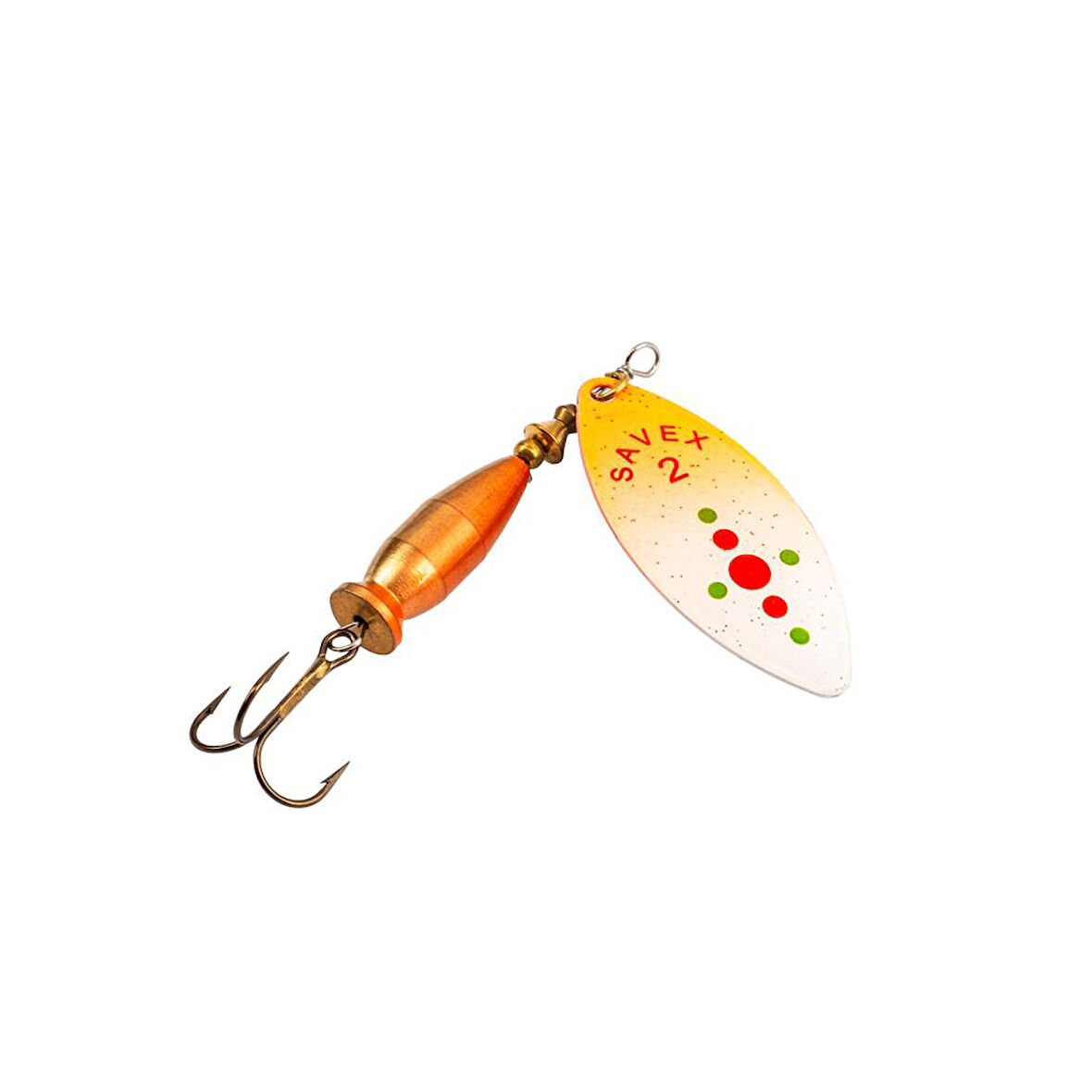 Turna Levrek Alabalık Döner Olta Kaşık - Alp Long - Portakal/Kırmızı - No:2/16GR