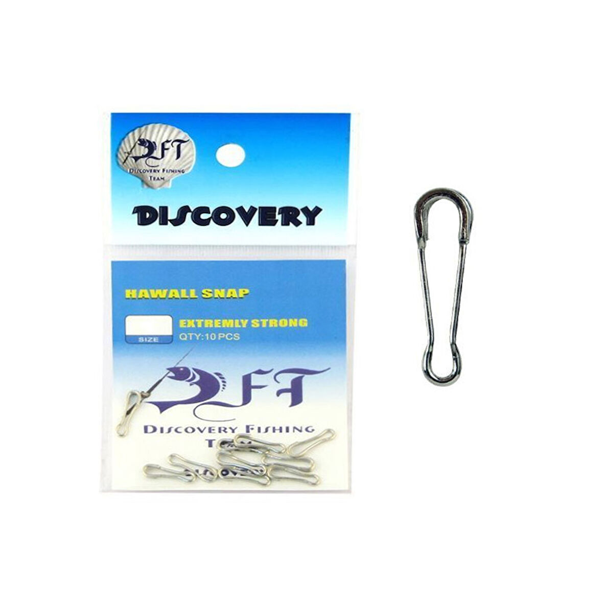 DFT CJS040 Hawai Snap Nikel Klips (10'lu) No:5