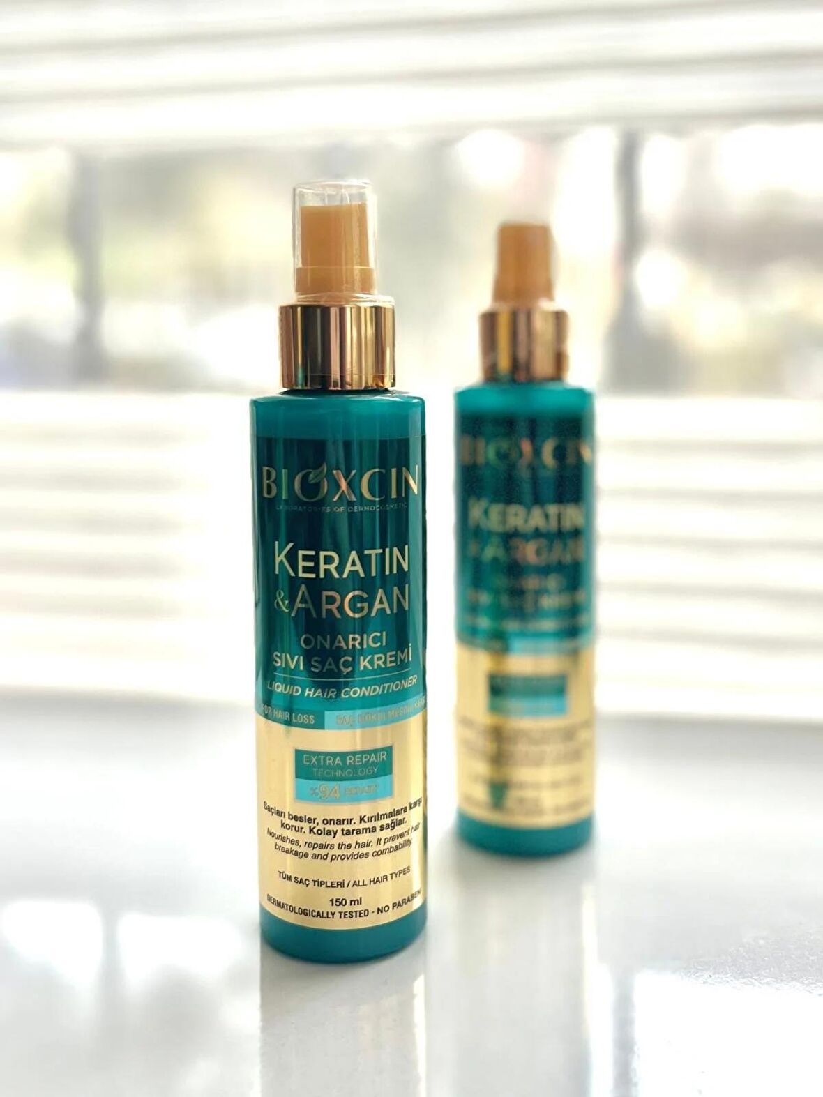 Bioxcin Keratin Ve Argan Onarıcı Sıvı Saç Kremi 150 ml 2'Lİ SET