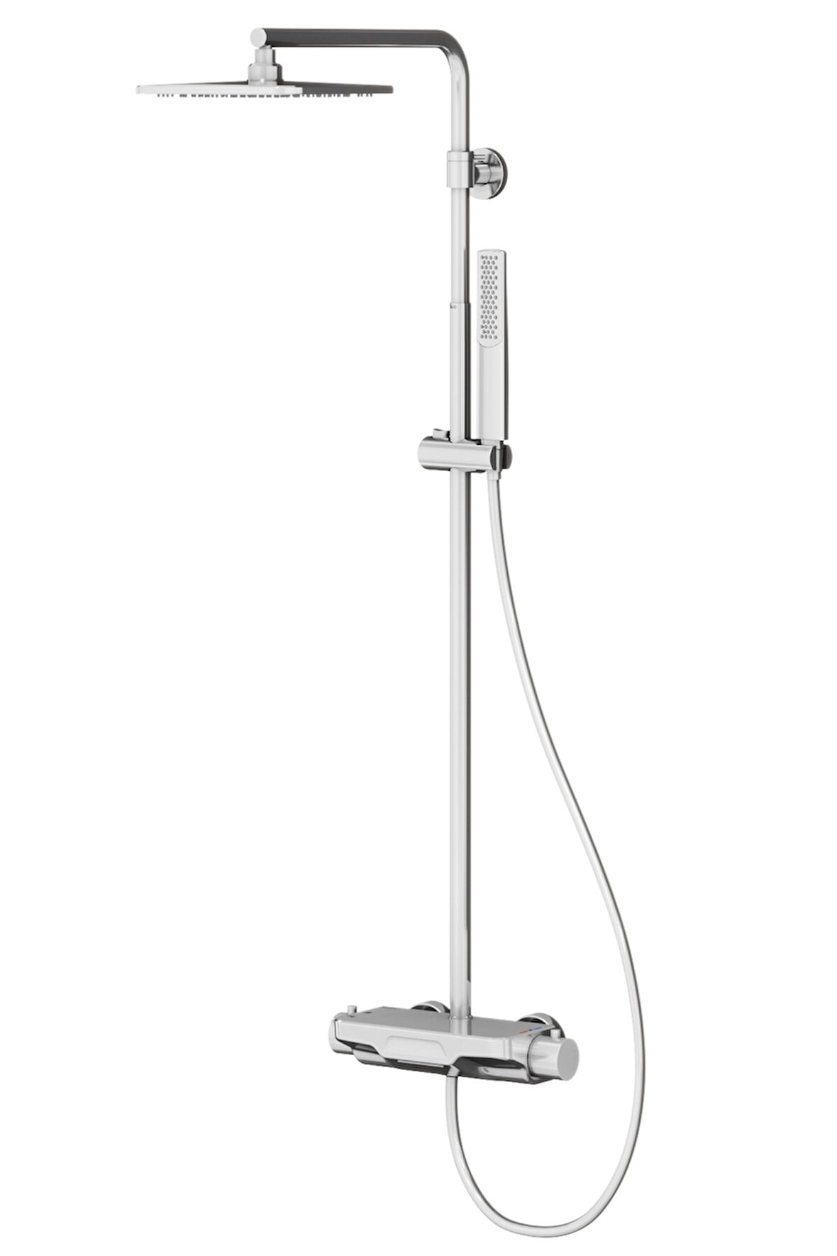 Perla Termostatik 3 Yönlü Duş Kolonu-Krom