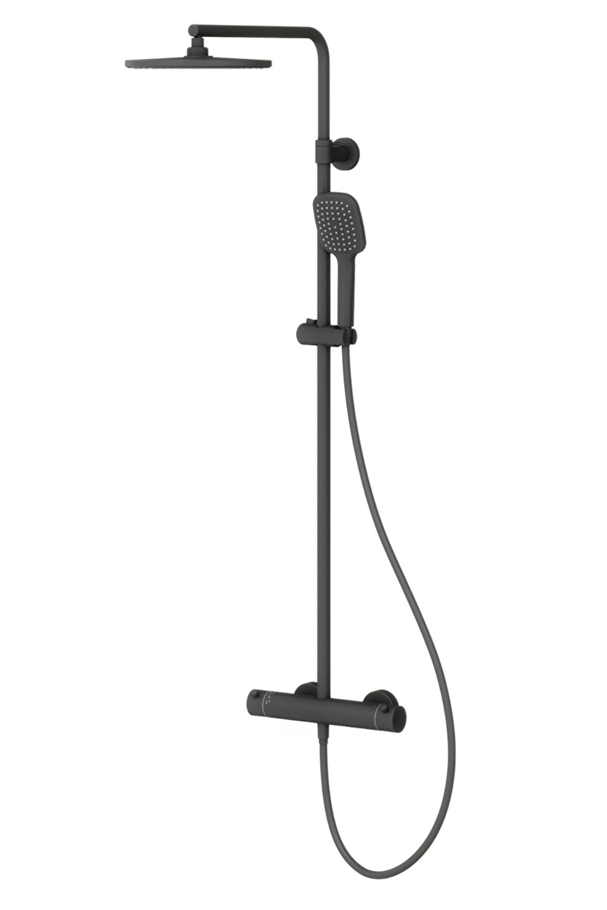 Estella Termostatik 2 Yönlü Duş Kolonu-Siyah