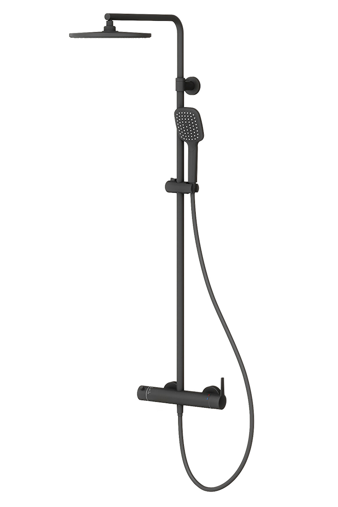 Estella Mix 2 Yönlü Duş Kolonu-Siyah