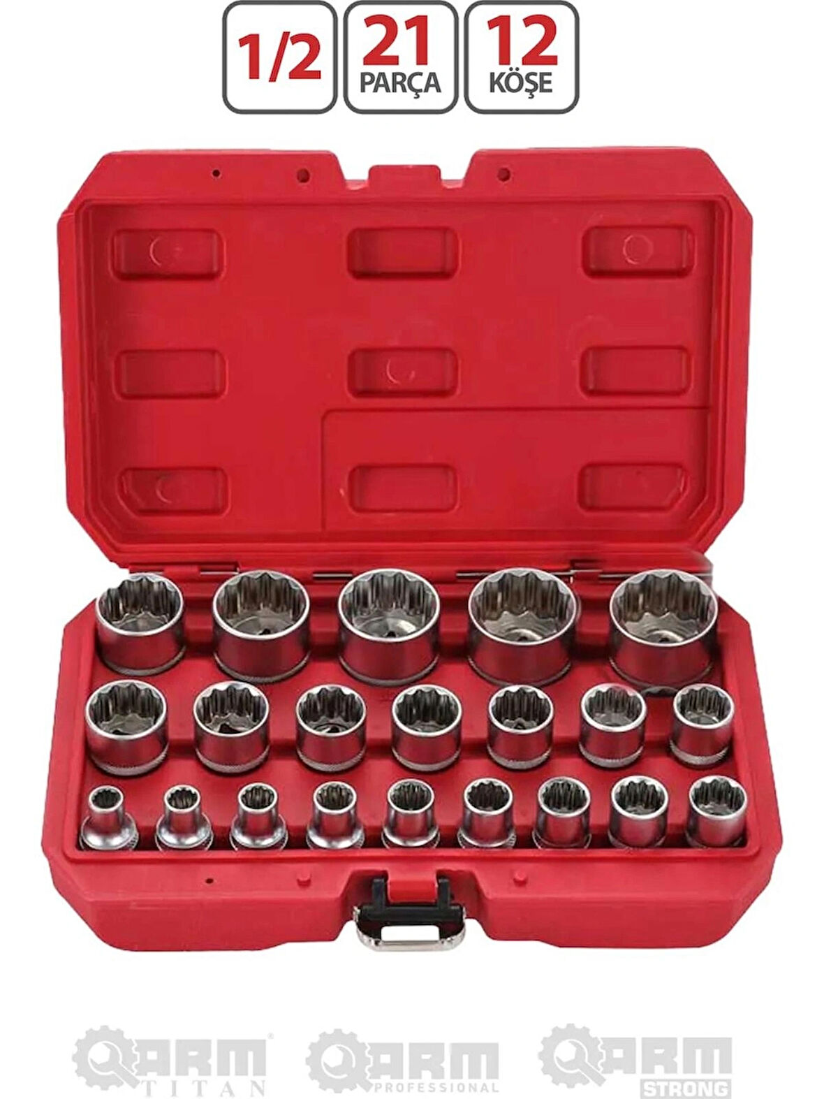 Arm Titan 1/2 21 Parça 12 Köşe Lokma Seti