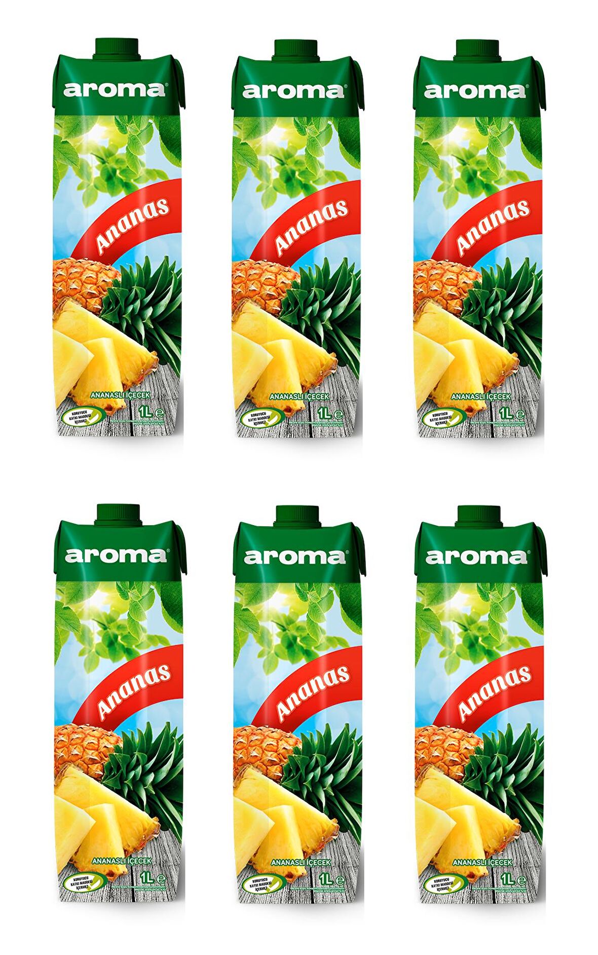 Aroma Ananaslı İçecek 1 Lt X 6 Adet
