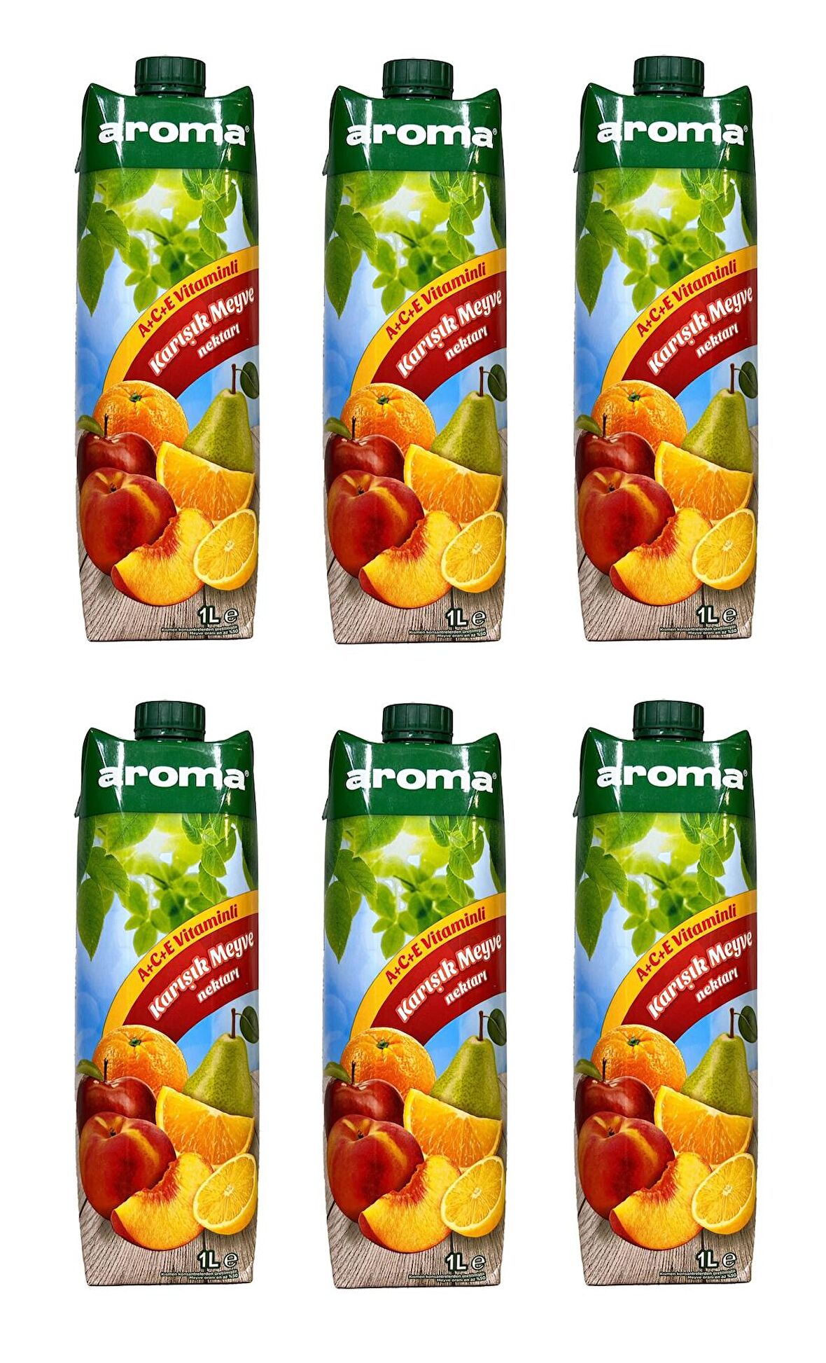 Aroma Karışık Meyve Nektarı 1 Lt X 6 Adet