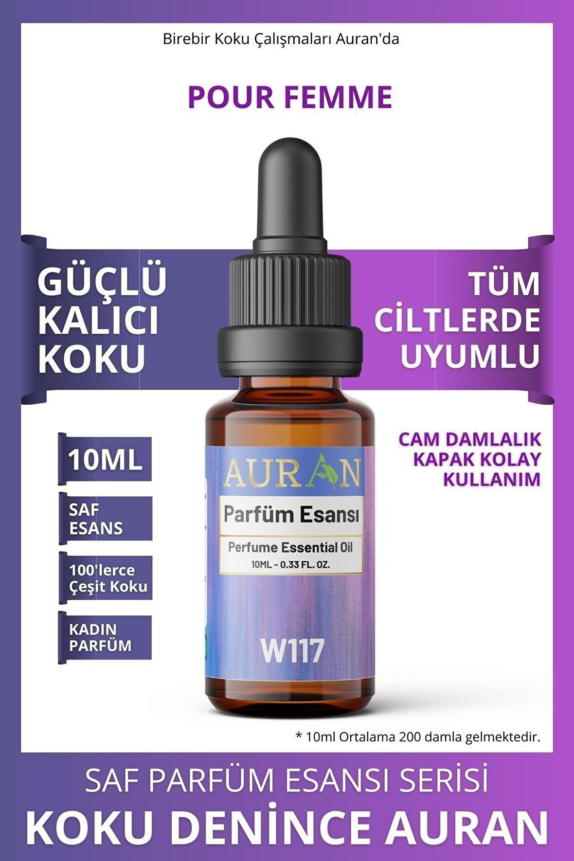 W117 - Ls Femme Kadın Parfüm Esansı 10ml