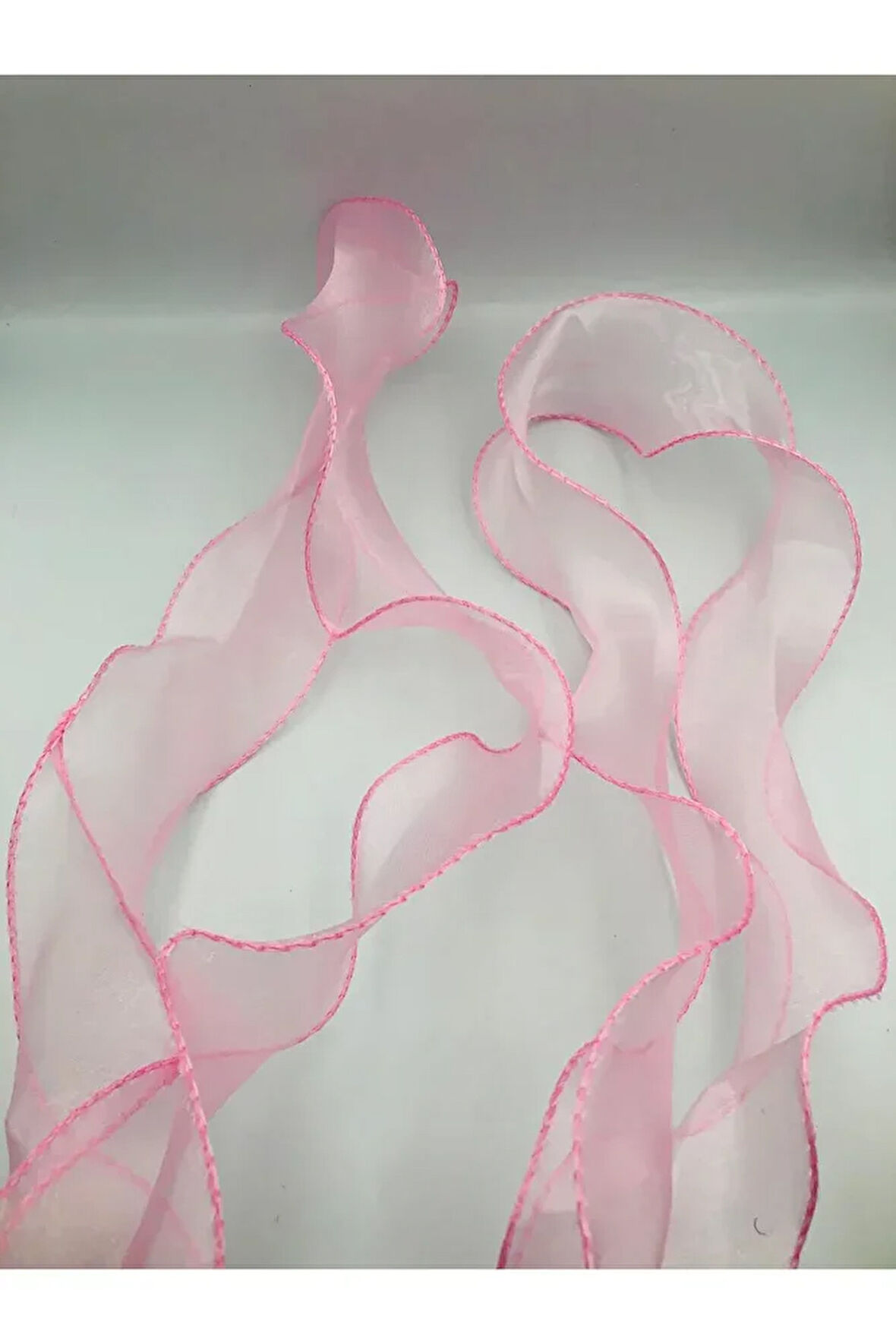 Fırfırlı Tül Organze Kurdele 2 Mt (7cm x 2mt), Çiçek Malzemesi, Gelin Buketi, Bohça Misinalı Fırfır