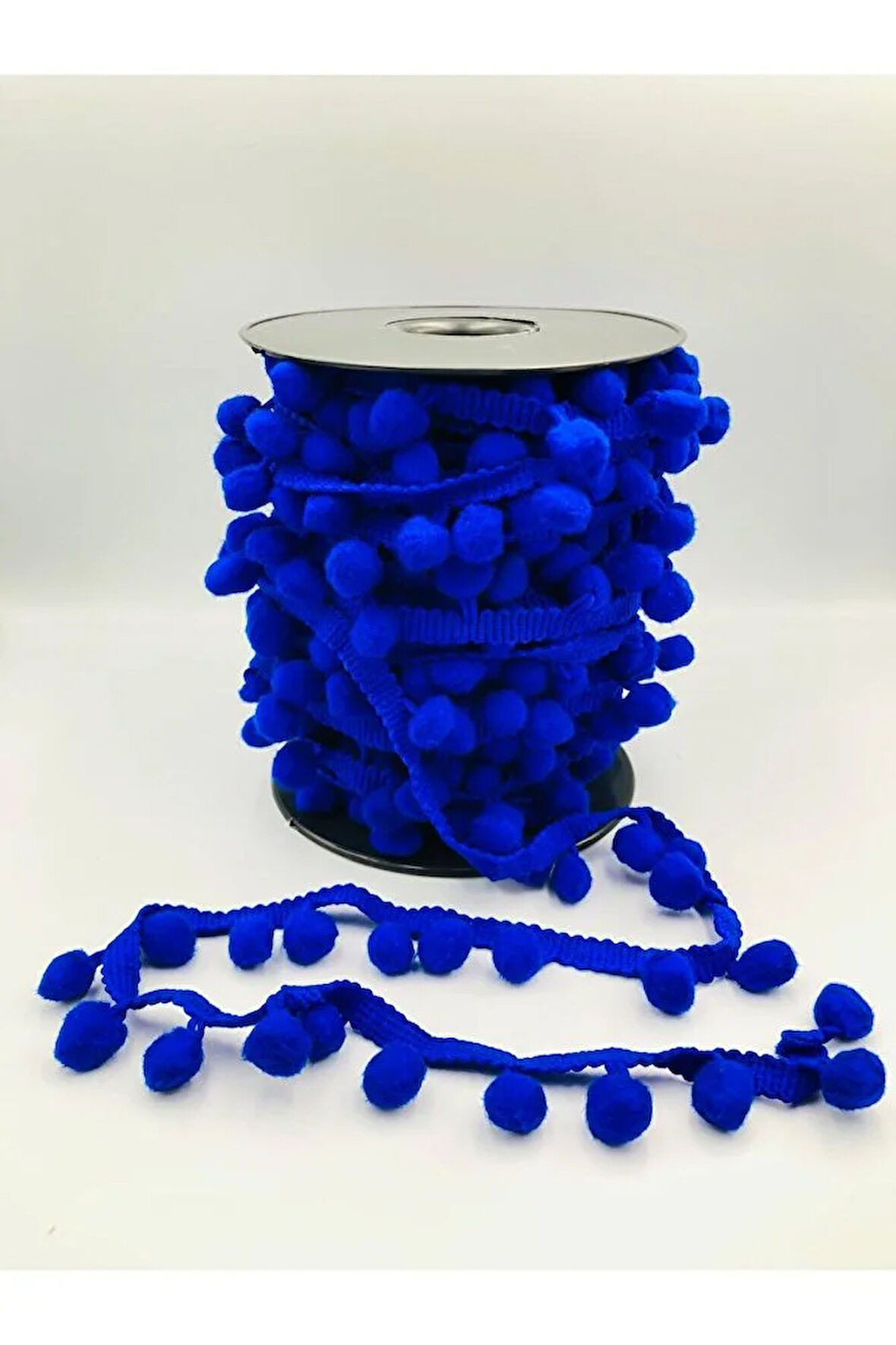 3 Metre Şerit Ponpon Dekoratif Şerit Metrelik Ponpon Re nkli Ponpon