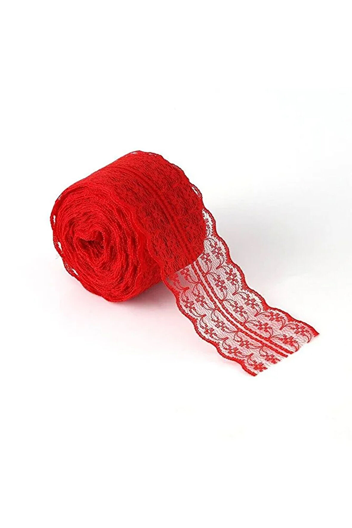 20 Metre Çift Katlı Güpür Dantel Kurdele ( En : 4,5 Cm)