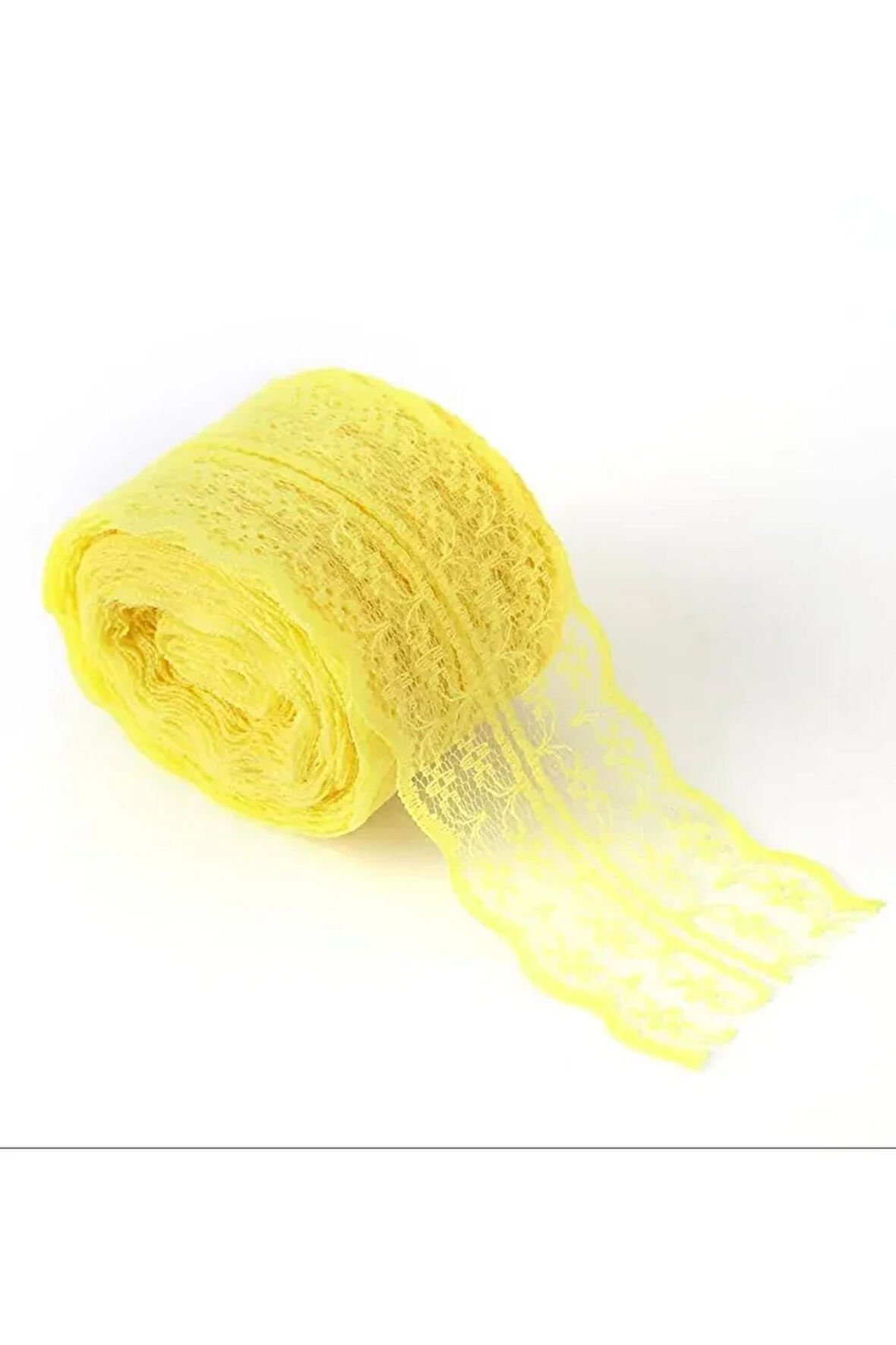 20 Metre Çift Katlı Güpür Dantel Kurdele ( En : 4,5 Cm)