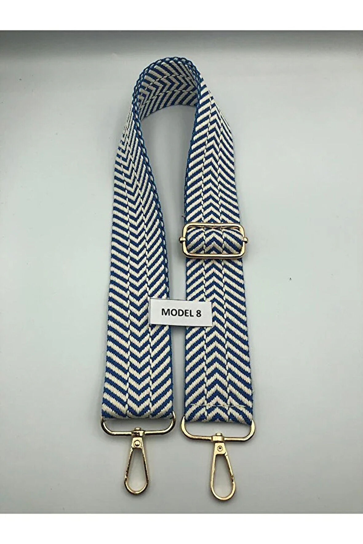 Desenli Ayarlanabilir Çanta Askısı Dokuma Mango 4cm x 120cm Etnik Desen