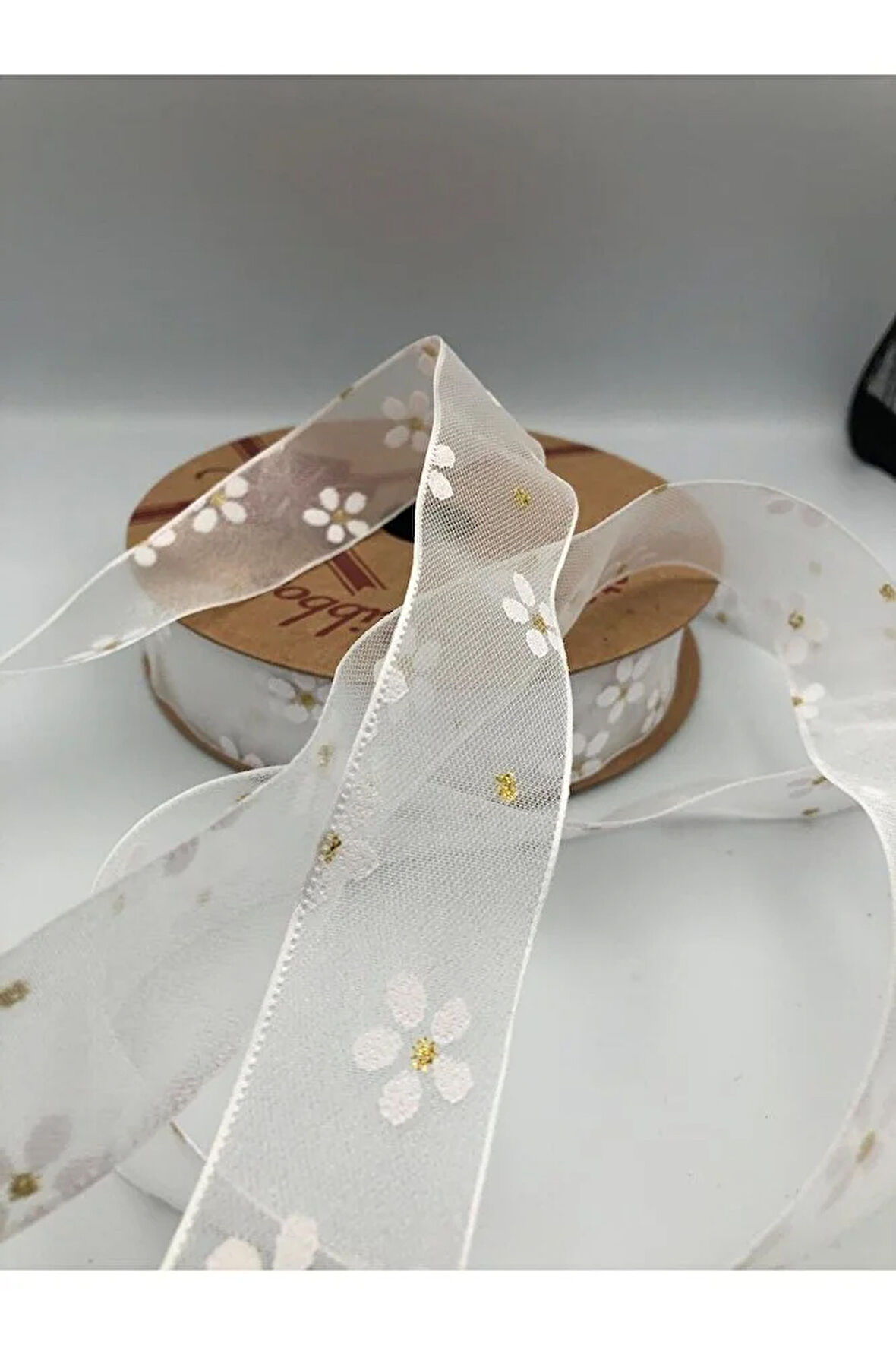 4'lü Organize Kurdele Dekoratif Desenli 40 Metre 25 mm