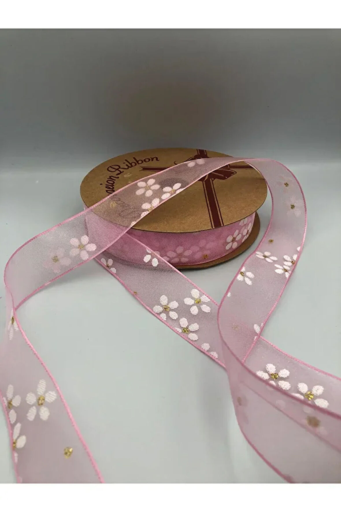 4'lü Organize Kurdele Dekoratif Desenli 40 Metre 25 mm