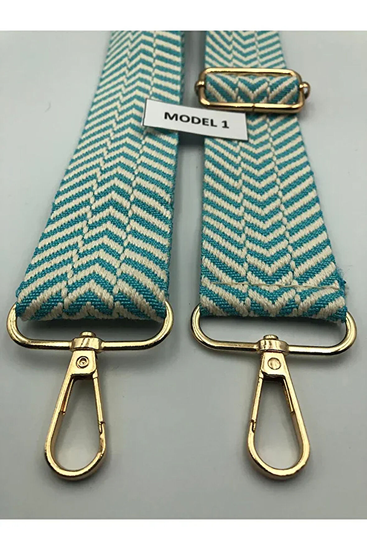 Desenli Ayarlanabilir Çanta Askısı Dokuma Mango 4cm x 120cm Etnik Desen