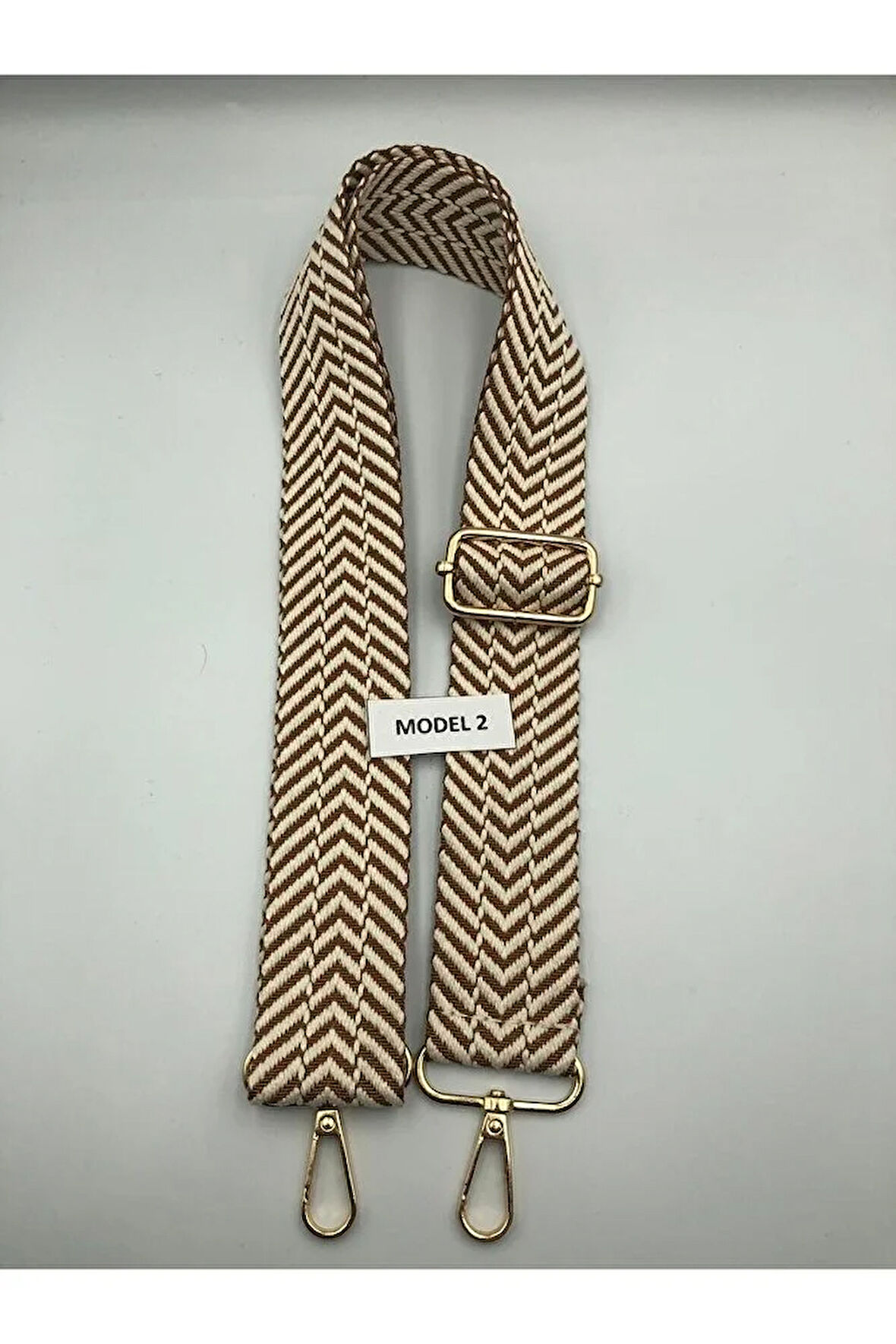 Desenli Ayarlanabilir Çanta Askısı Dokuma Mango 4cm x 120cm Etnik Desen