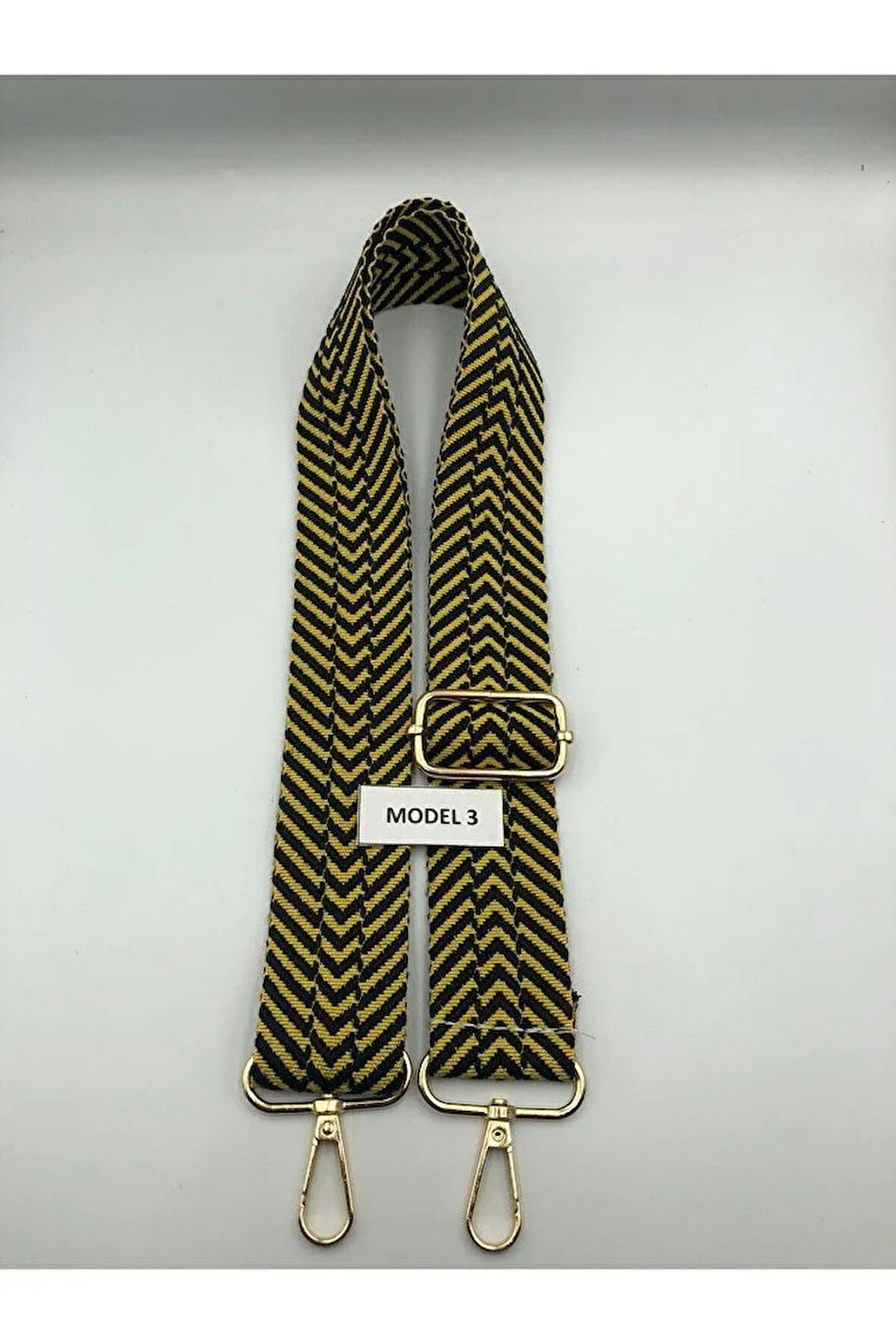 Desenli Ayarlanabilir Çanta Askısı Dokuma Mango 4cm x 120cm Etnik Desen