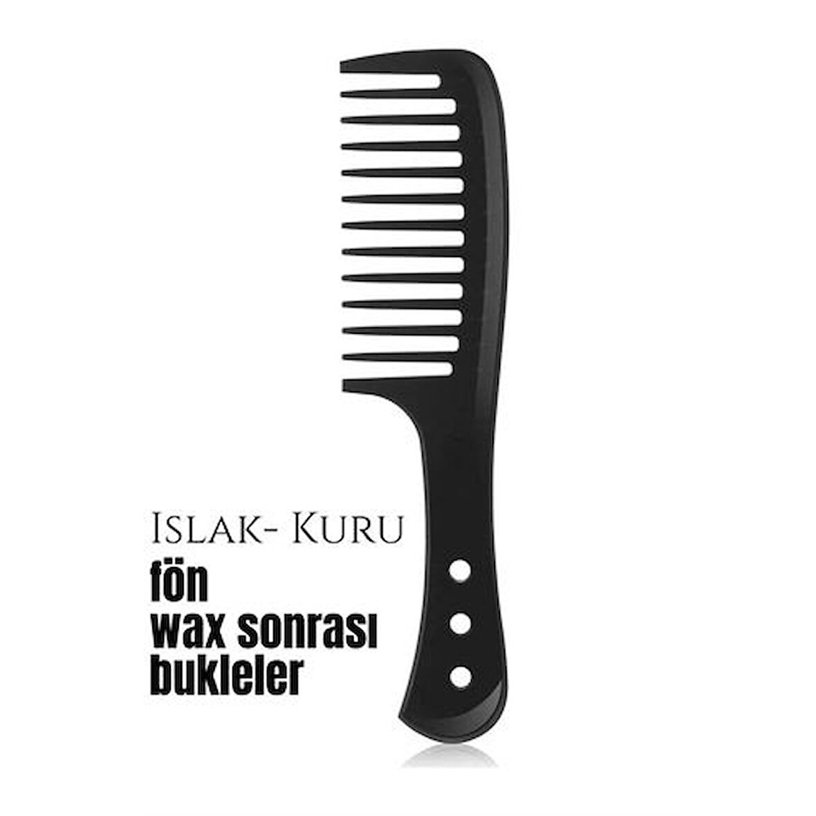 Bukleli Saç Fön Wax Sonrası Tarak Karbon Nano Absolute Professional