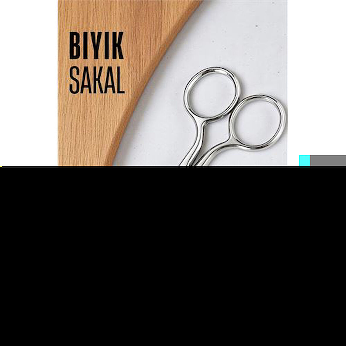 Ice Tempered 702 Bıyık Makası - Bıyık Sakal Düzeltme Makası Kuaför Makası 12 cm