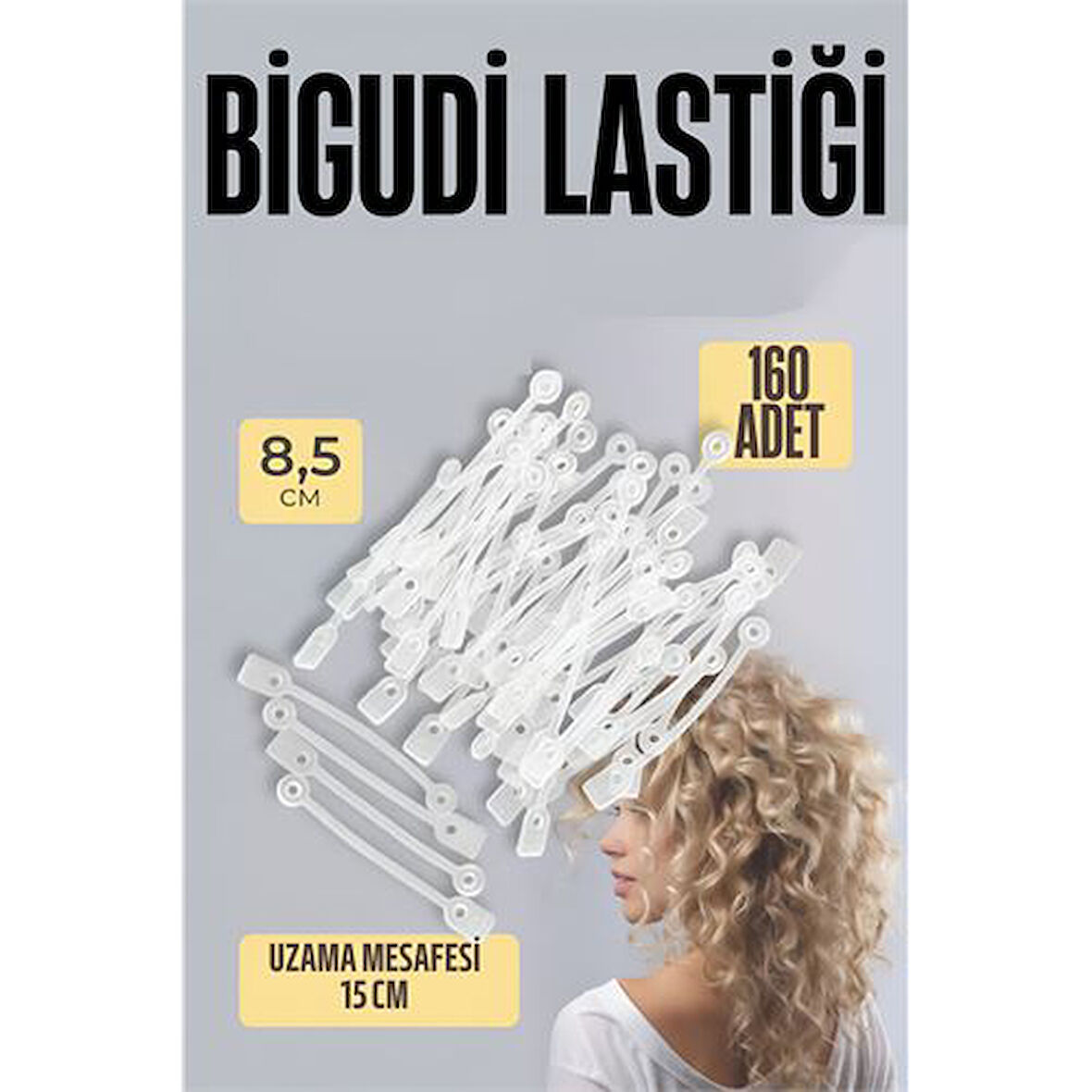 ModaCar Bigudi Lastiği Perma Lastikleri 144 ADET