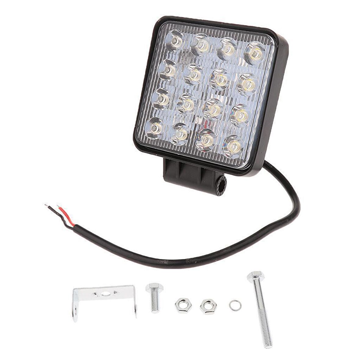 Kare Led Far 16x1,5 Watt Aliminyum Gövde 10V-60V Volt DC