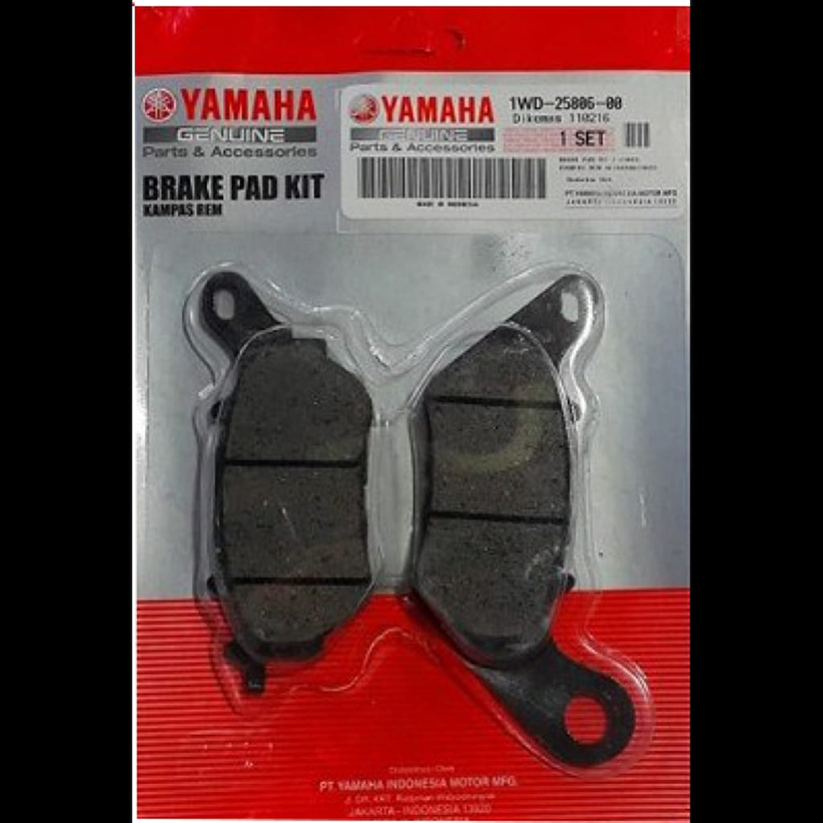 YAMAHA YZF R25-MT25 ARKA FREN BALATASI ORJİNAL