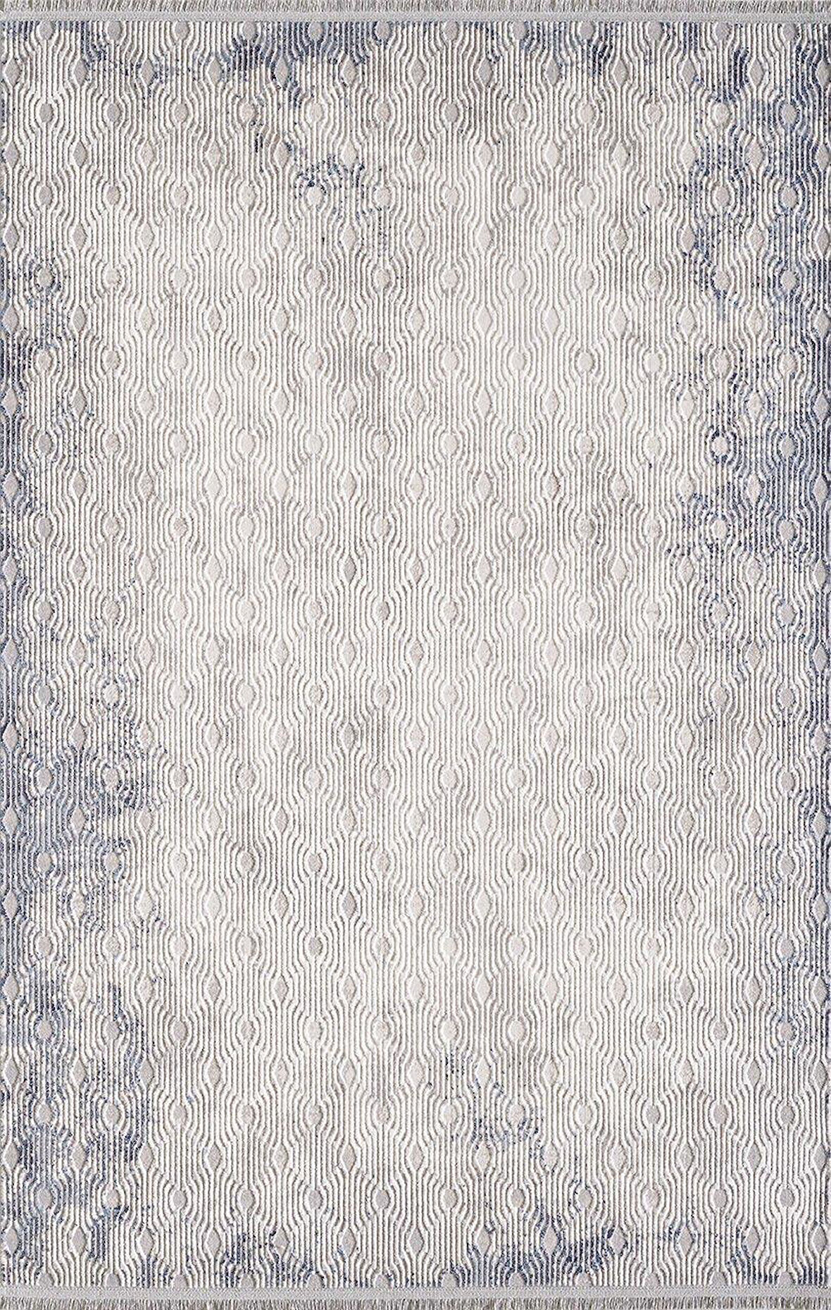 Artemis Halı Artex 02503A Gri Mavi Modern Saçaklı Halı