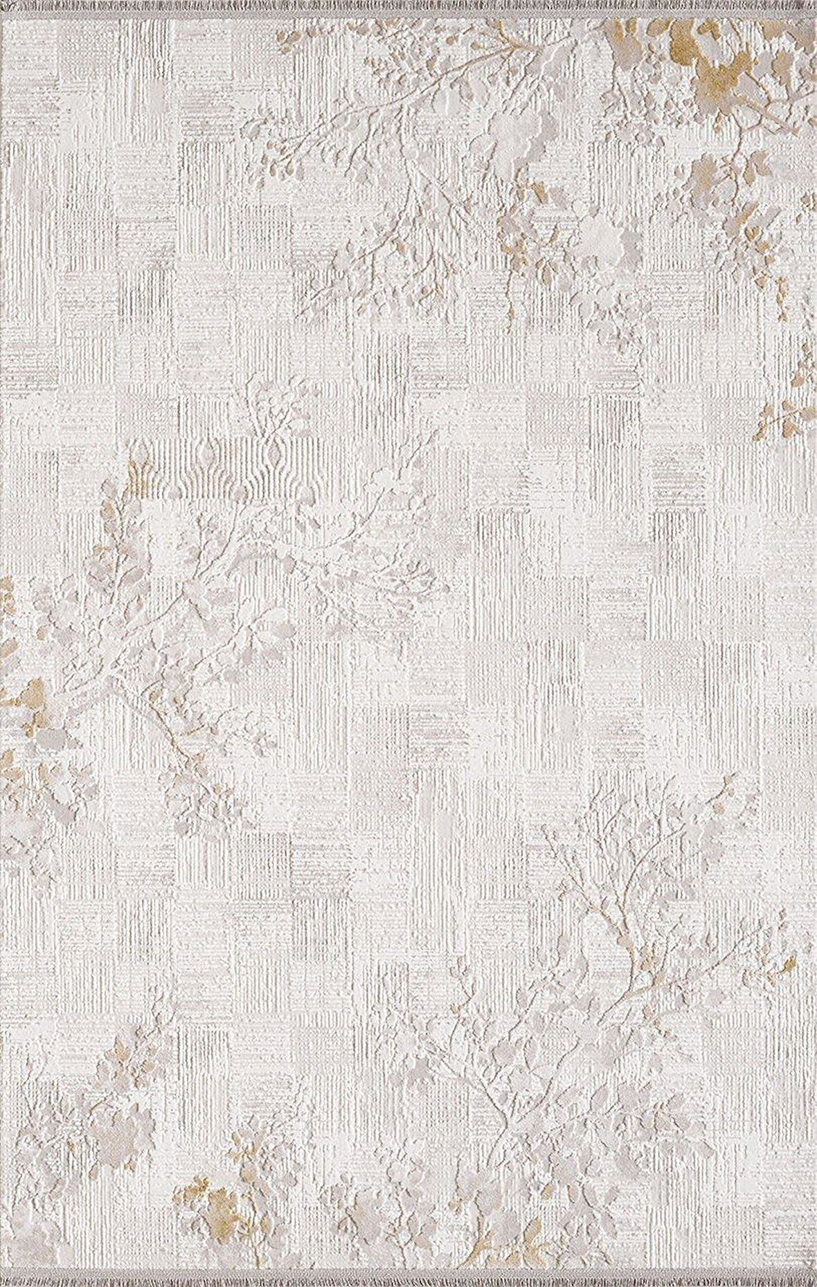 Artemis Halı Artex 02506B Krem Kahve Çiçekli Desen Halı