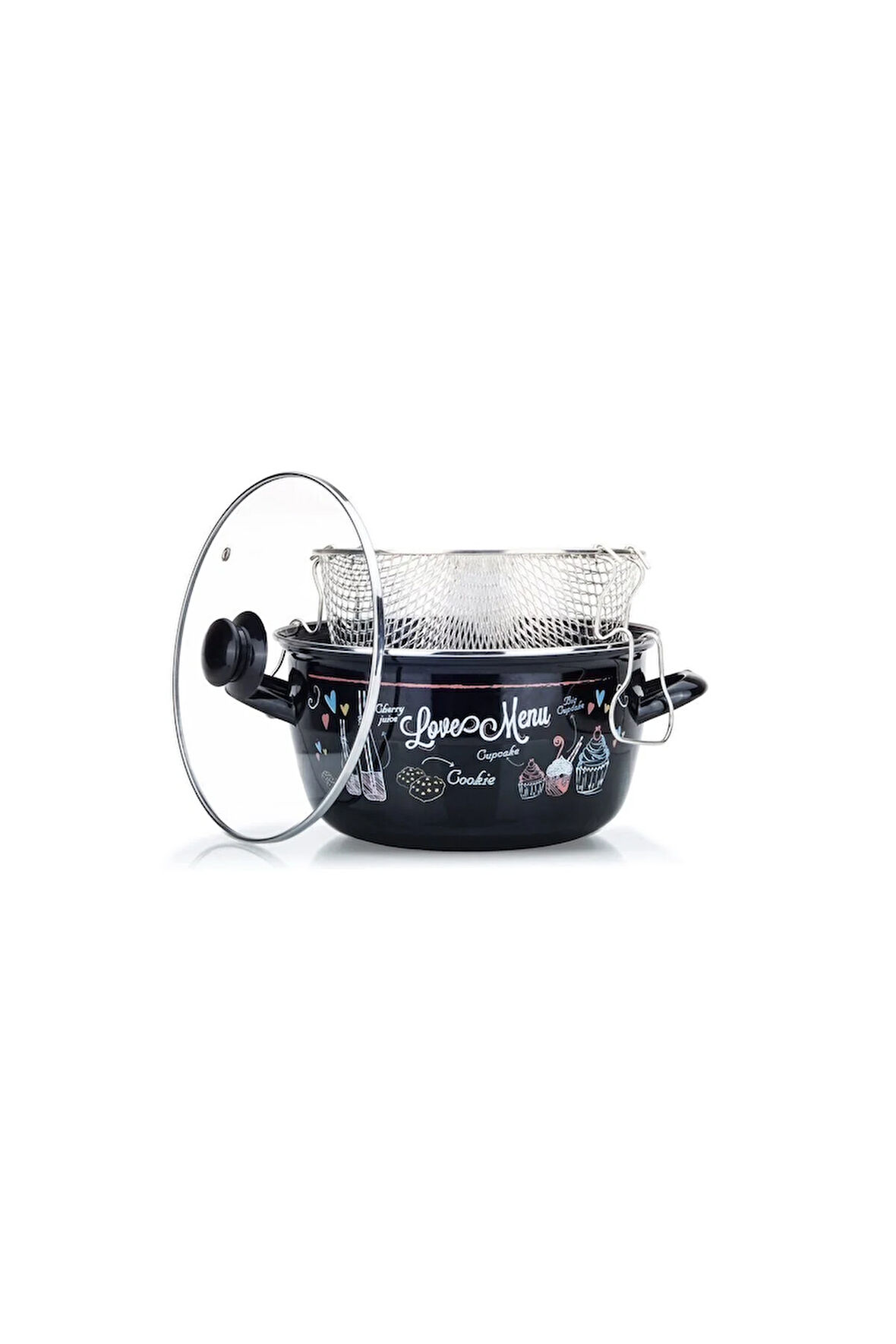 TRENDİNYERİ EMİVA EMAYE KIZARTMA TENCERESİ