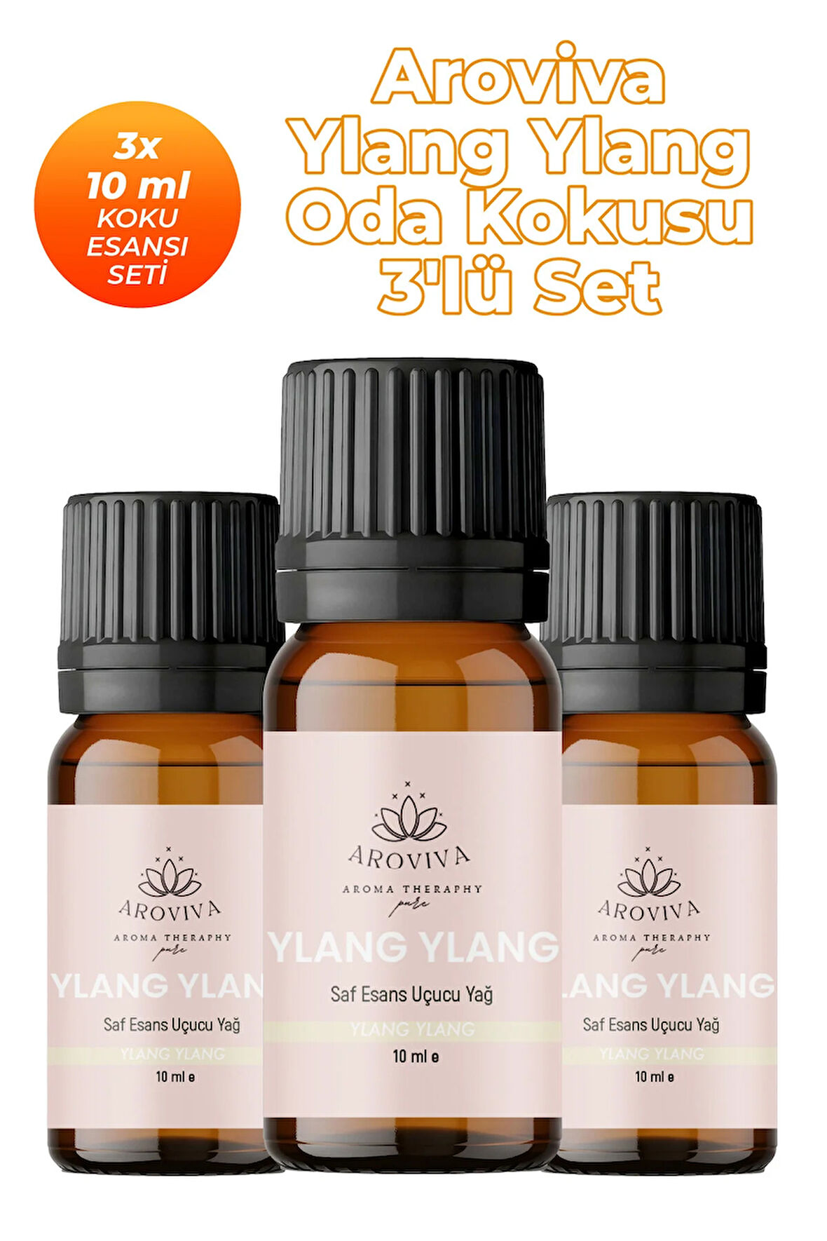 Ylang Ylang Oda Kokusu 3'Lü Set- Doğal Esansiyel Uçucu Yağ, Difüzör Esansı, Buhurdanlık Yağı Ylang Ylang Oda Kokusu 3'Lü Set- Doğal Esansiyel Uçucu Yağ, Difüzör Esansı, Buhurdanlık Yağı