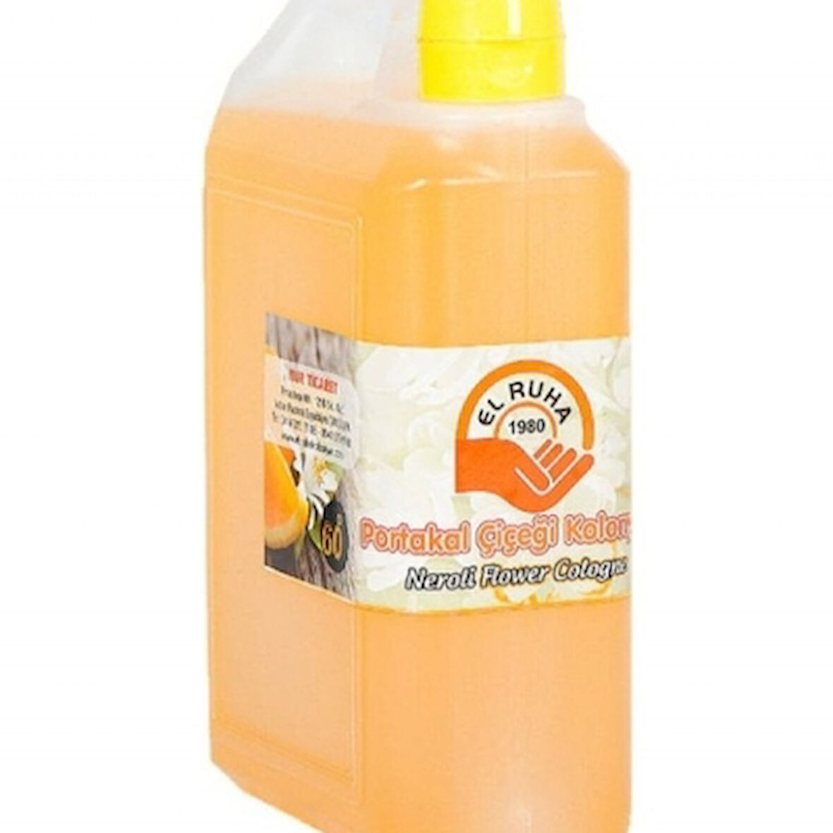 El Ruha Portakal Çiçeği Kolonyası 60° Çanta (Bidon) 900ml