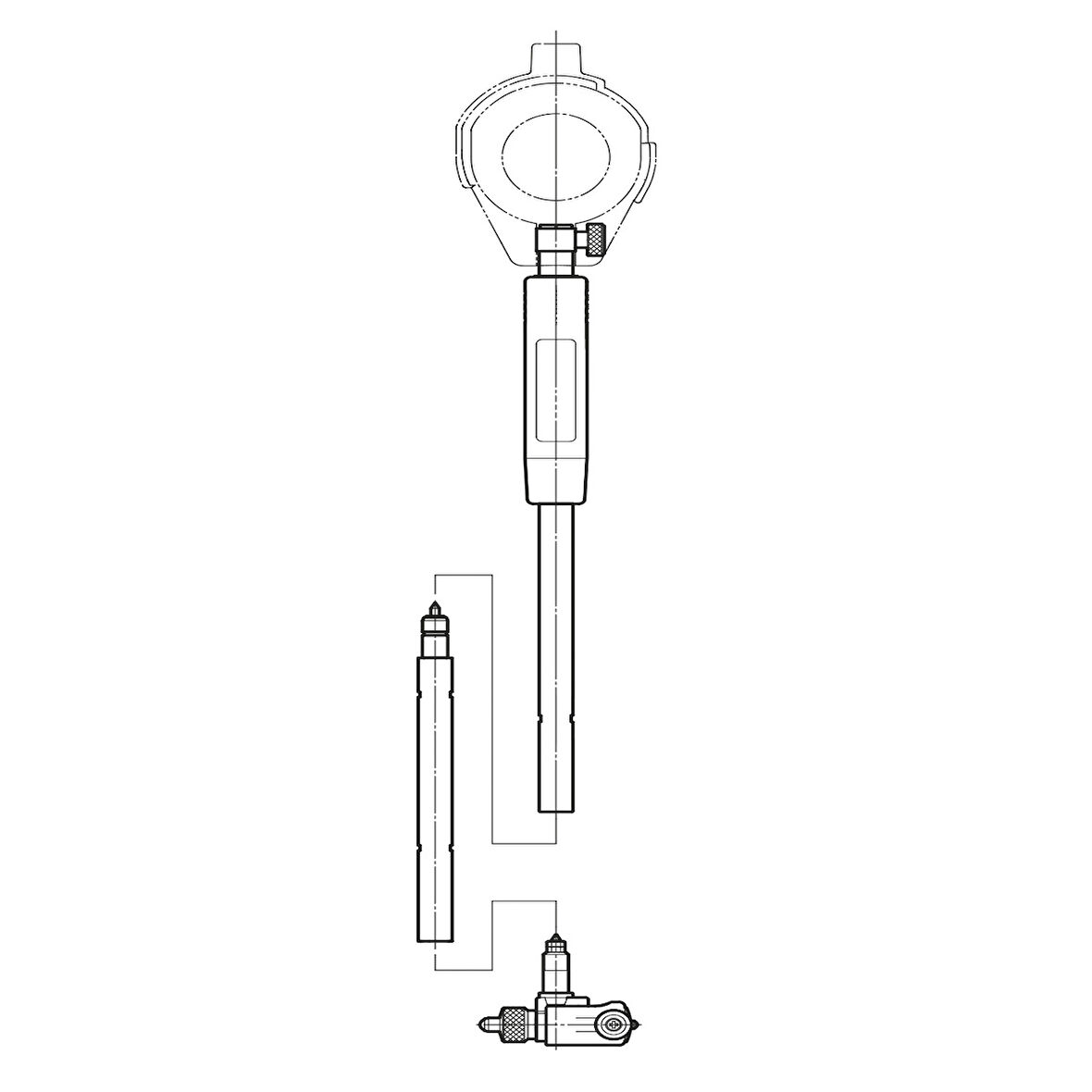 18-35 SİLİNDİR KOMPARATÖRÜ UZATMA 125mm