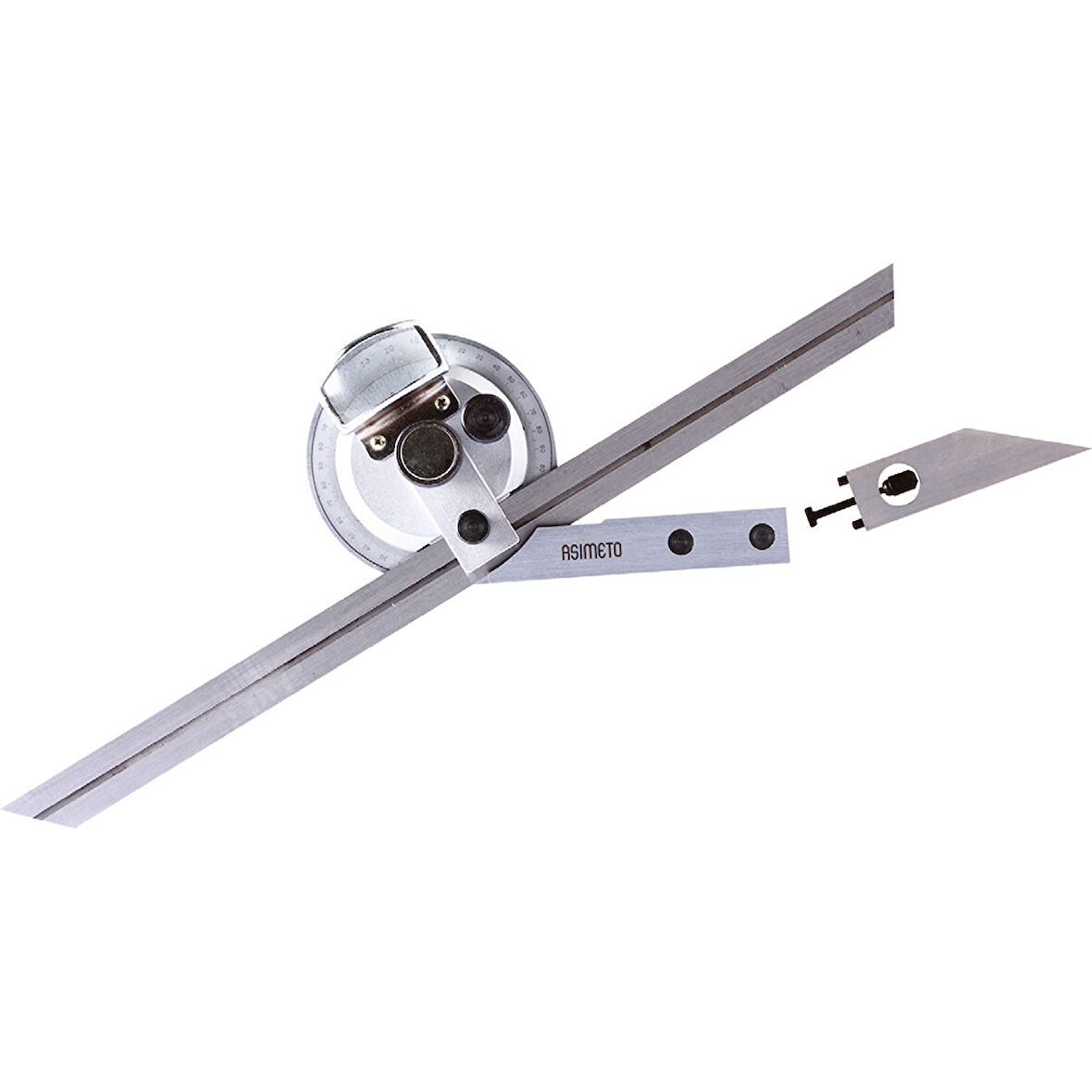 300mm AÇI ÖLÇER 1-ÇUBUK BÜYÜTEÇLİ