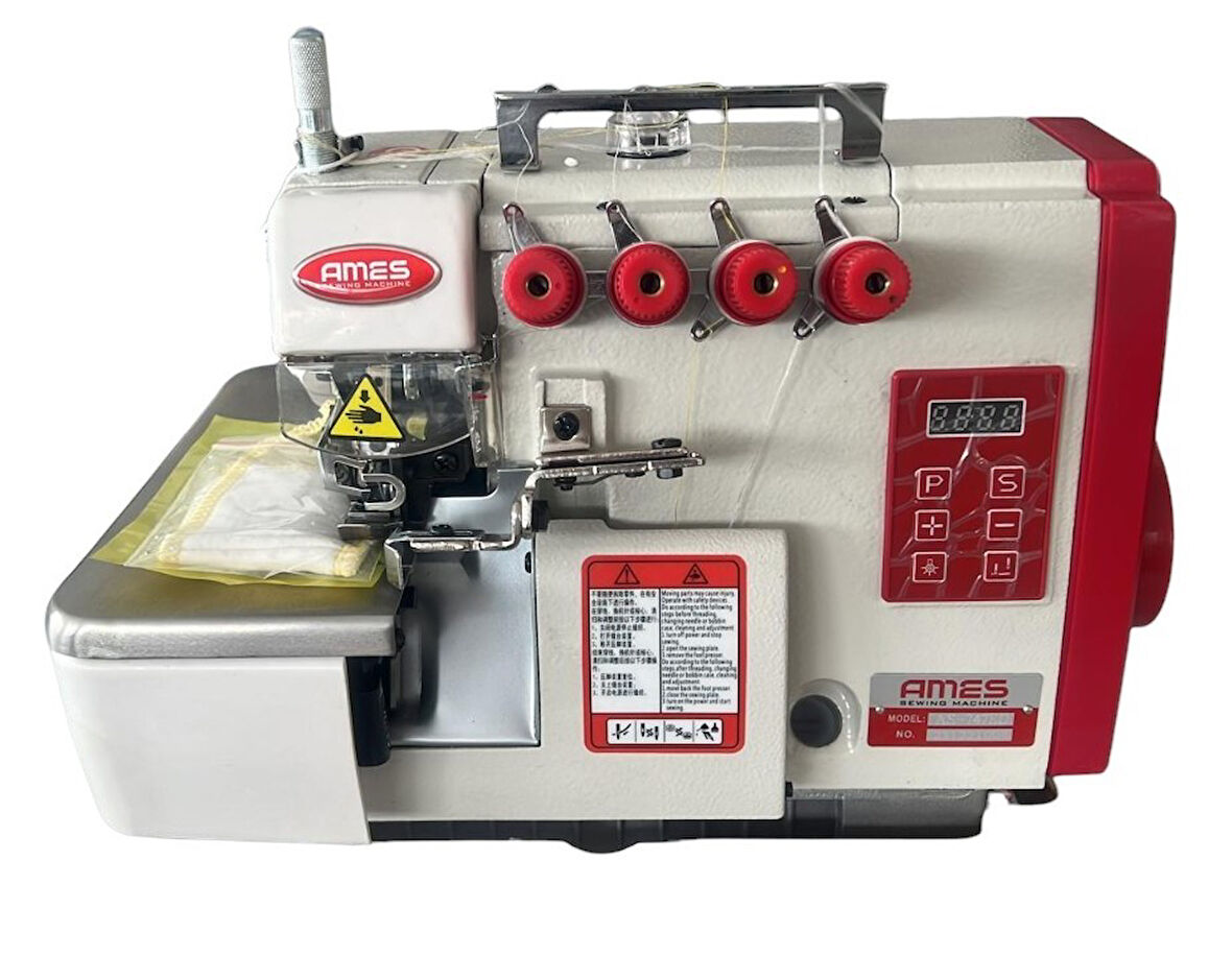 AS-747D-ED Ames Mekanik 4 İplik Mini Masalı Overlok (80 cm masa )