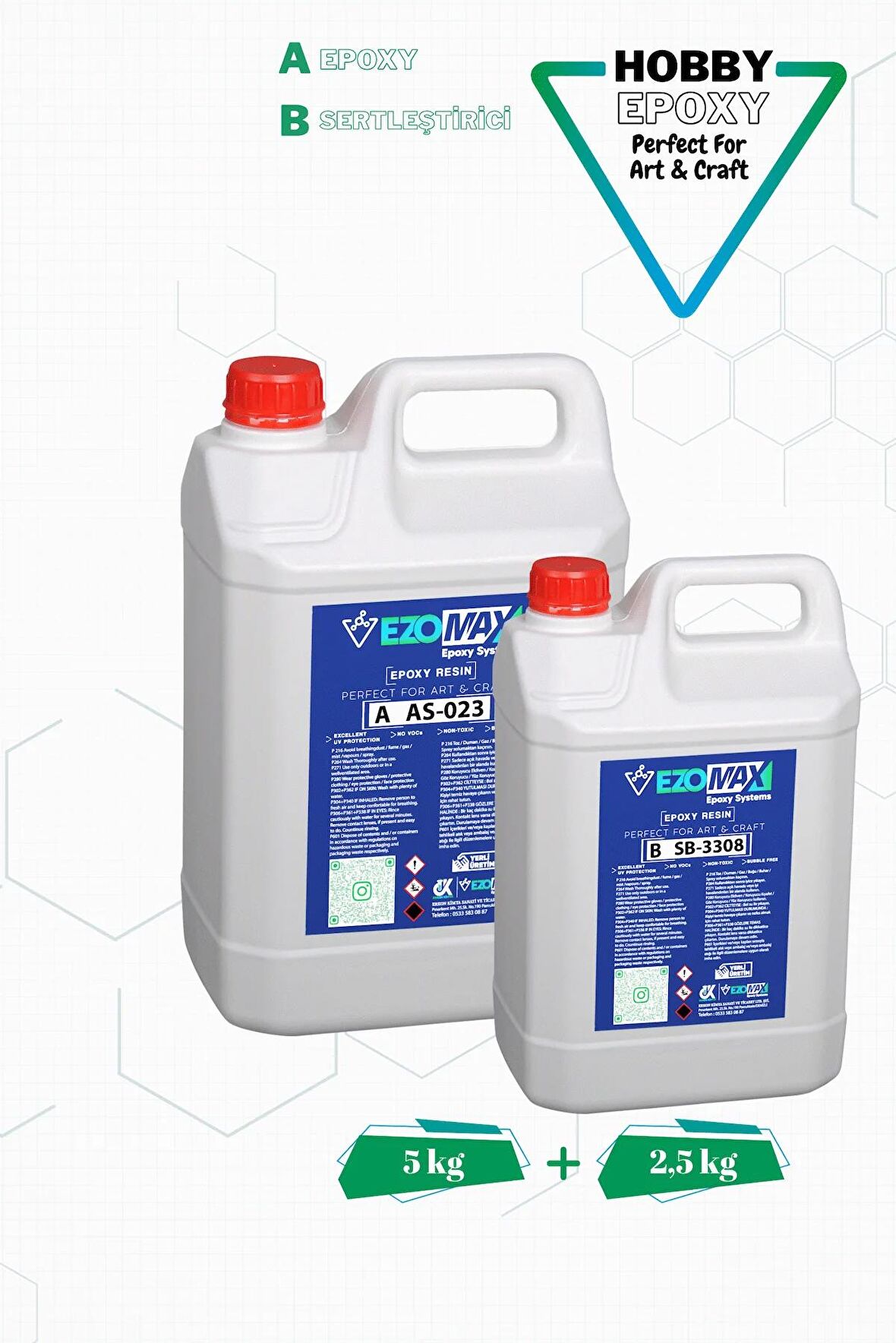 ULTRA ŞEFFAF HIZLI Hobby Epoxy Epoksi Reçine İnce Döküm Fast 7,5kg