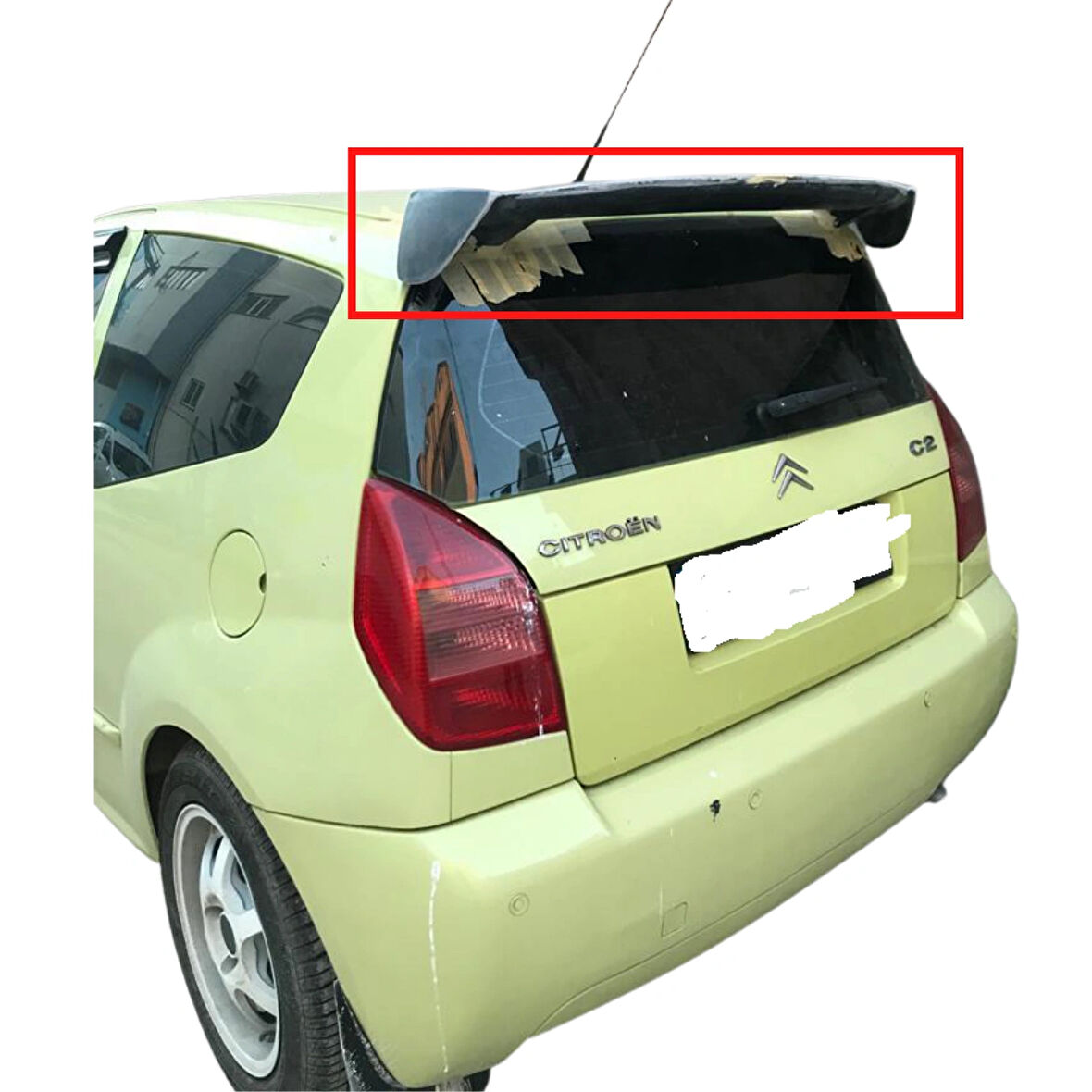 CİTROEN C2 KÜÇÜK DTM SPOİLER (( BOYASIZ - ASTARLI ))