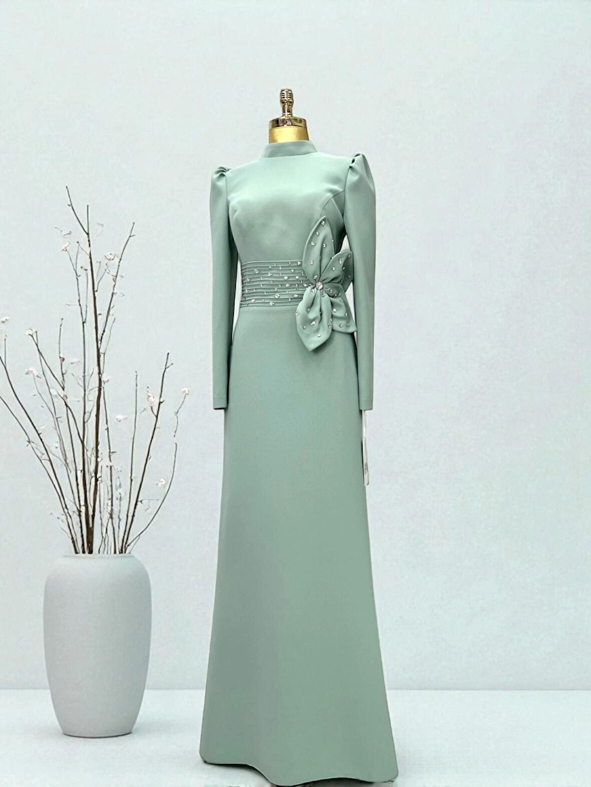 FİYONK DETAYLI KREP ABİYE