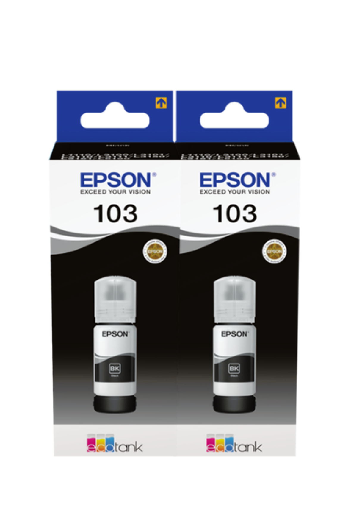 Epson E103 Siyah İkili Kartuş Dolum Mürekkep Seti 