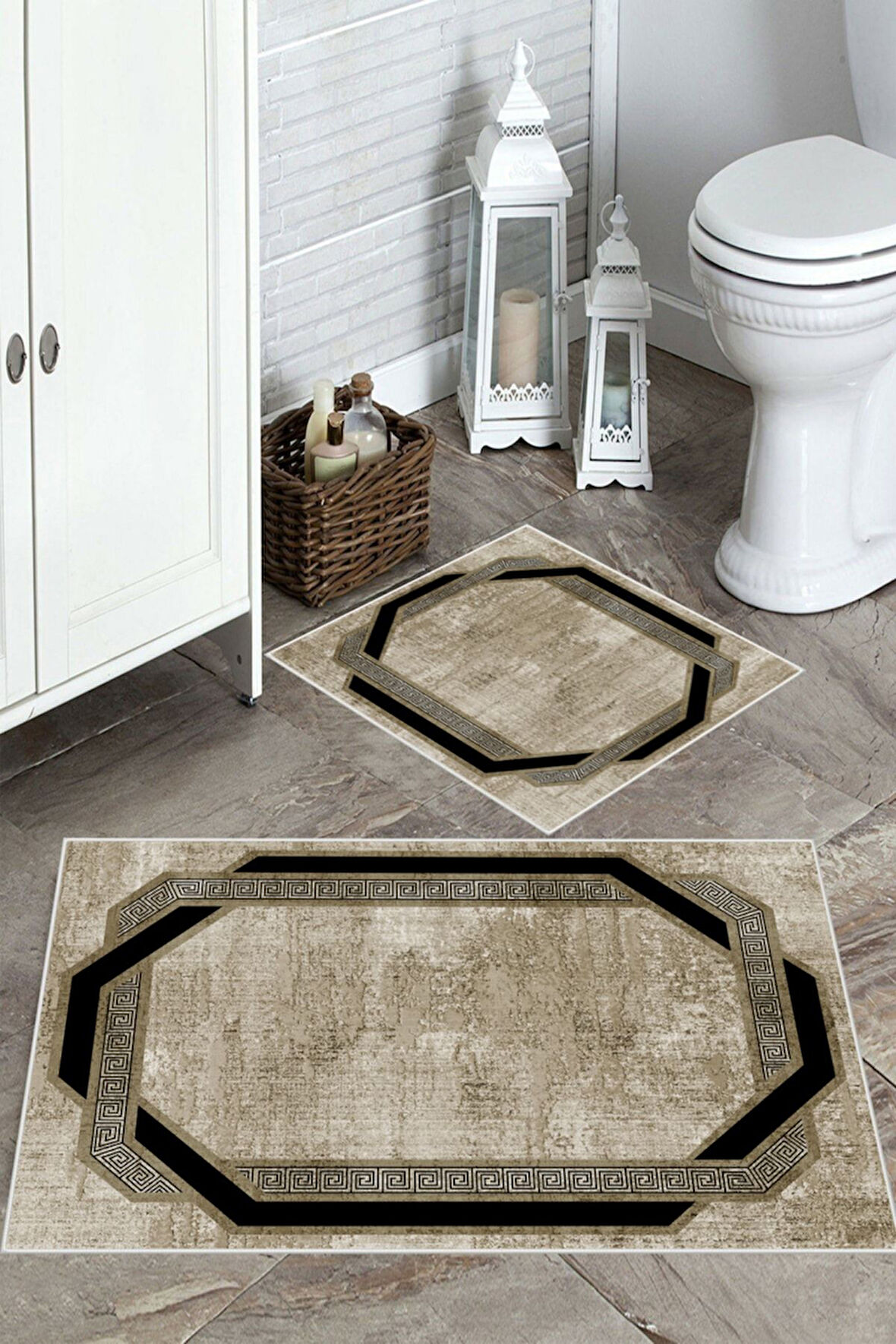 Vizon Kaymaz Taban Çerçeve Banyo Paspas  BB-126