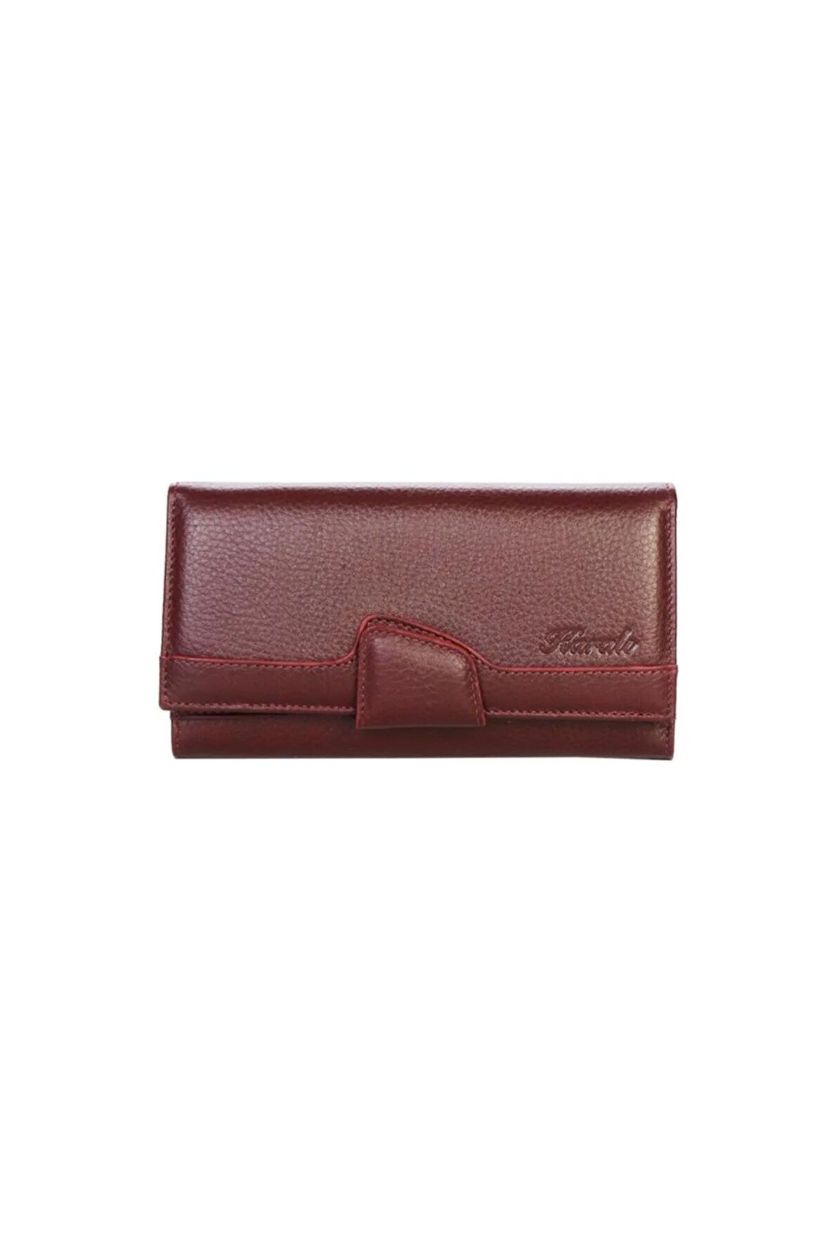 Karalı Deri Hakiki Deri Kadın Cüzdanı Bc476 Bordo BC476