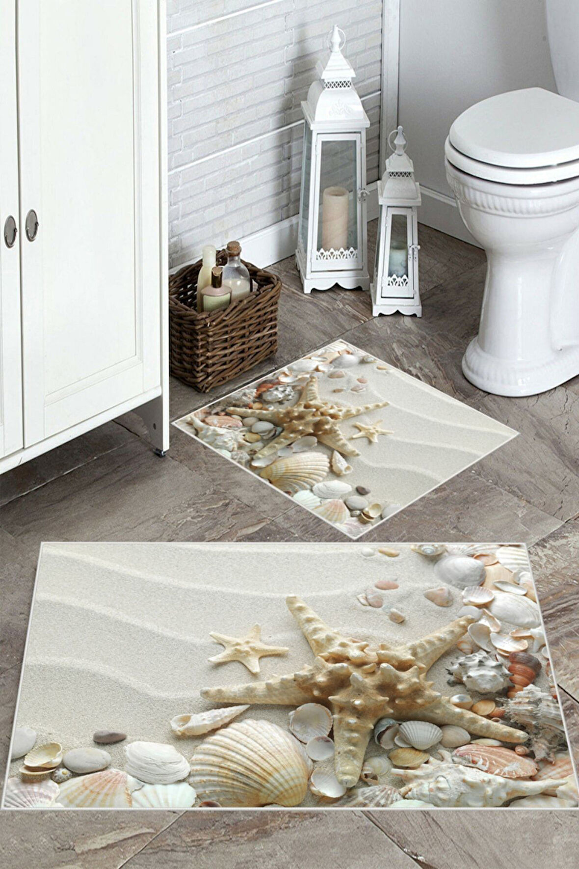 Vizon  Kaymaz Taban Deniz Tema Banyo Paspas  BP-2