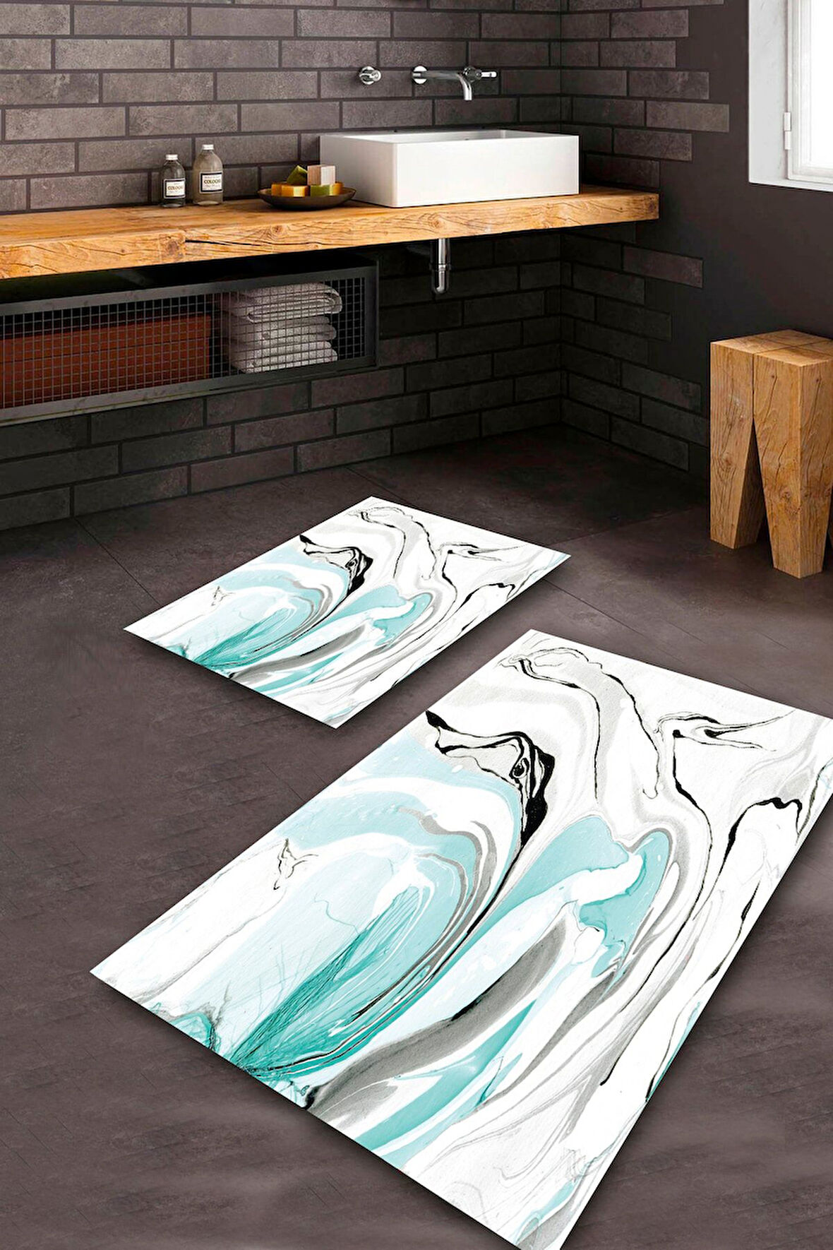 Multi Pvc Deri Kaymaz Taban Modern Banyo Klozet Takımı Saçaksız BPS-1415